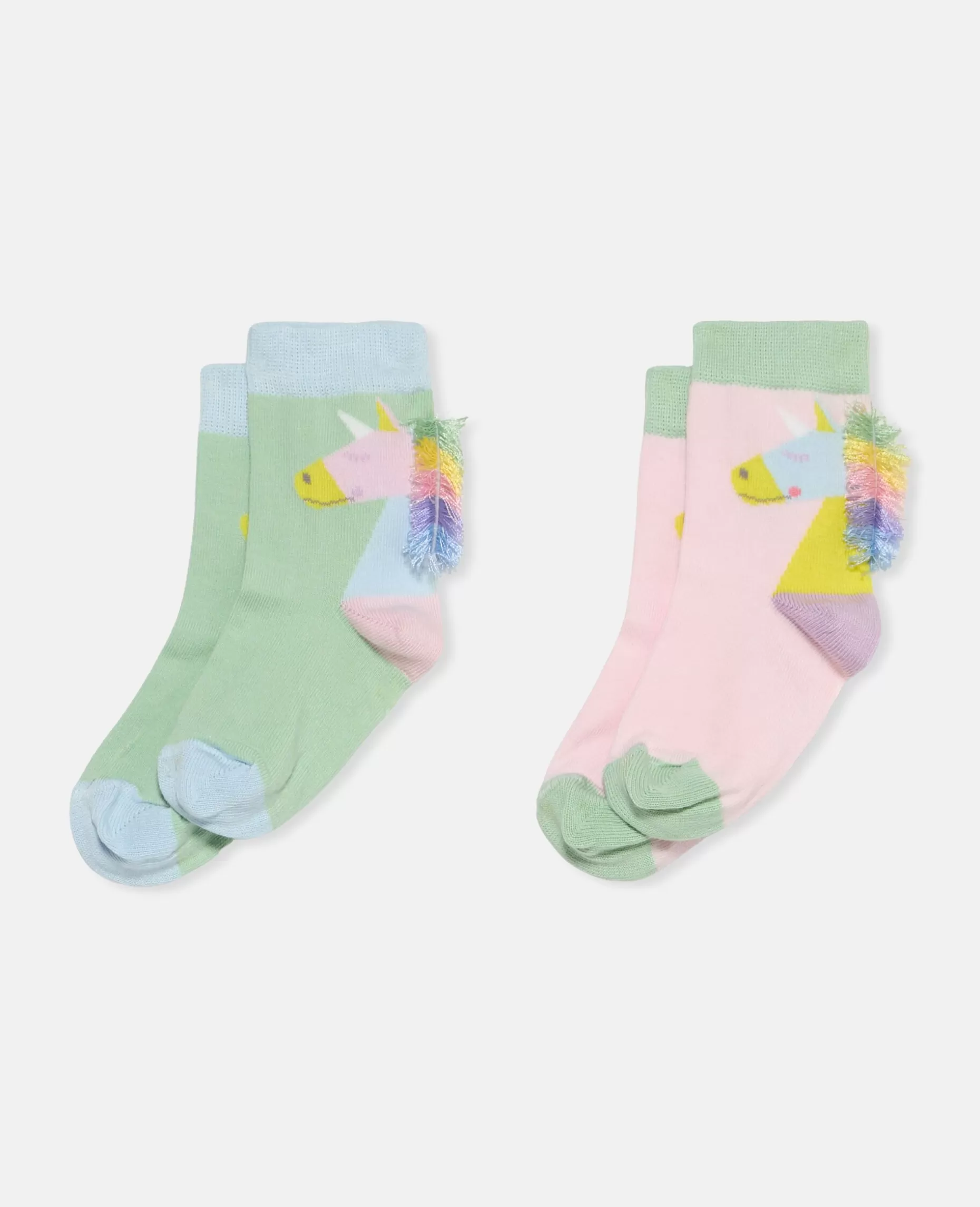 2 Par Pakke Rainbow Unicorn Ankelsokker^Stella McCartney Store