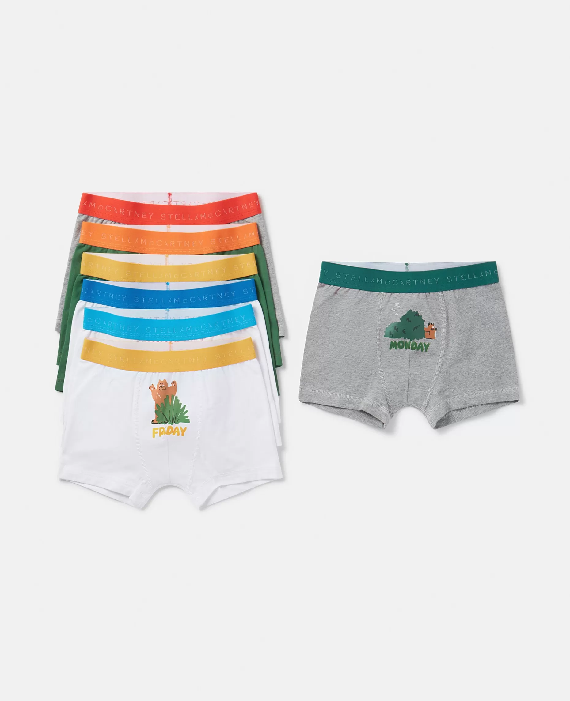 7 Pakke Bear Badge Ugens Dage Boxers^Stella McCartney Sale