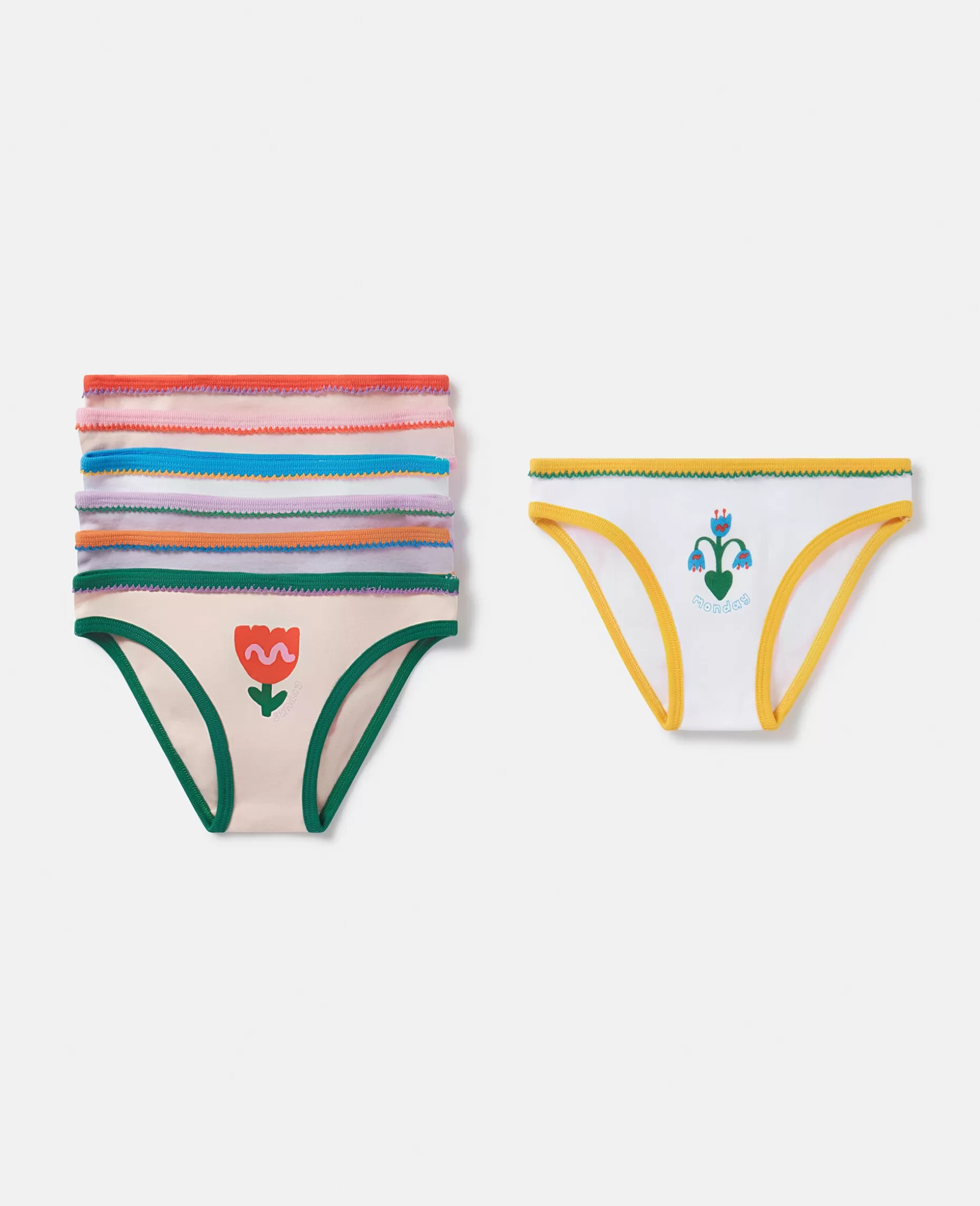 7 Pakke Med Blomsterprint Til Ugens Dage^Stella McCartney Discount