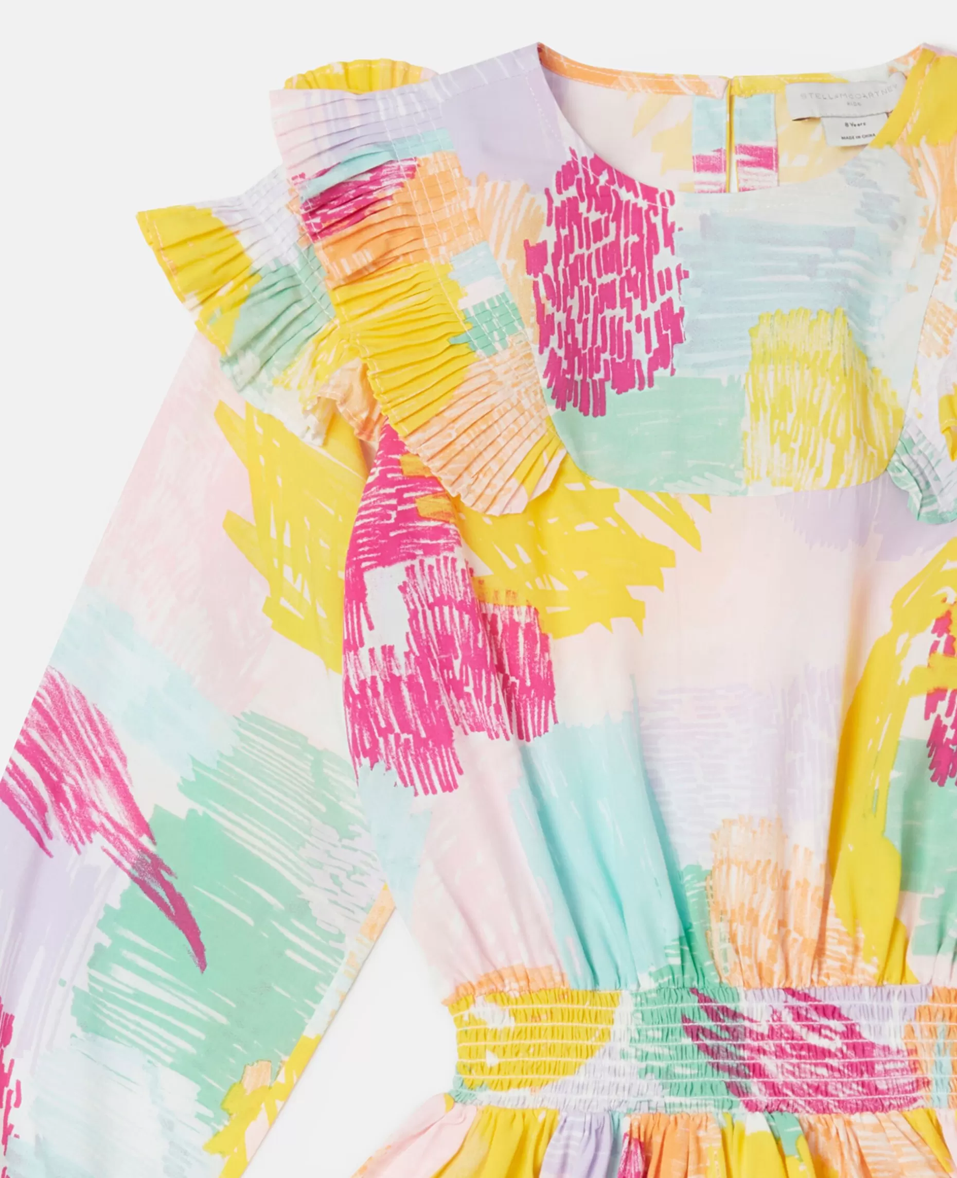 Abstrakt Doodle Print Flaese Skater Kjole^Stella McCartney Hot