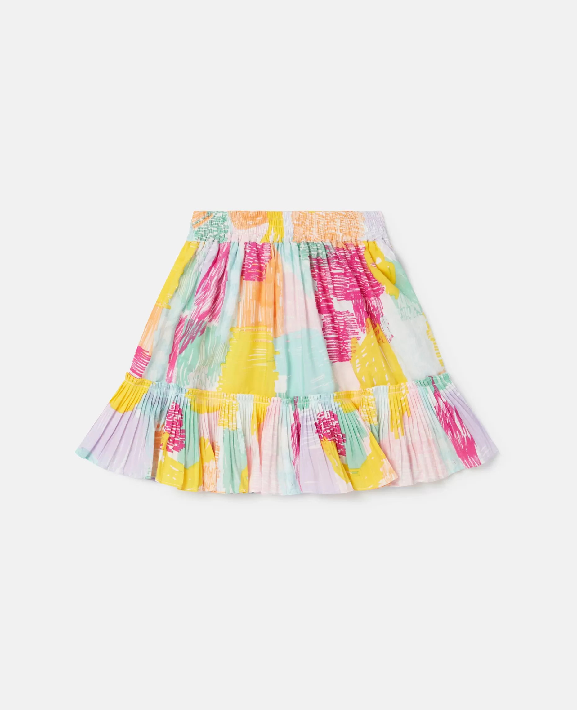 Abstrakt Doodle Print Flaese Skater Nederdel^Stella McCartney Fashion