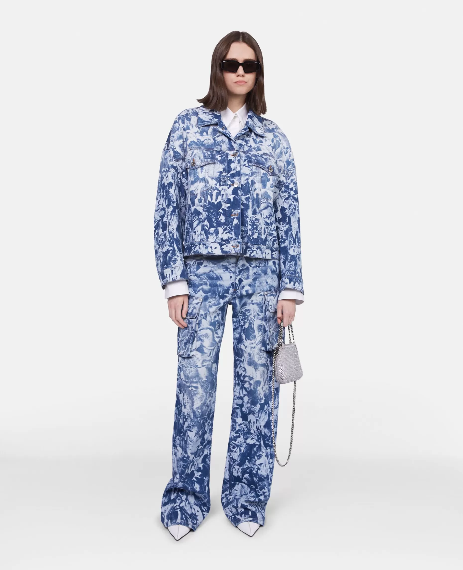 Animal Forest Print Denimjakke^Stella McCartney Shop
