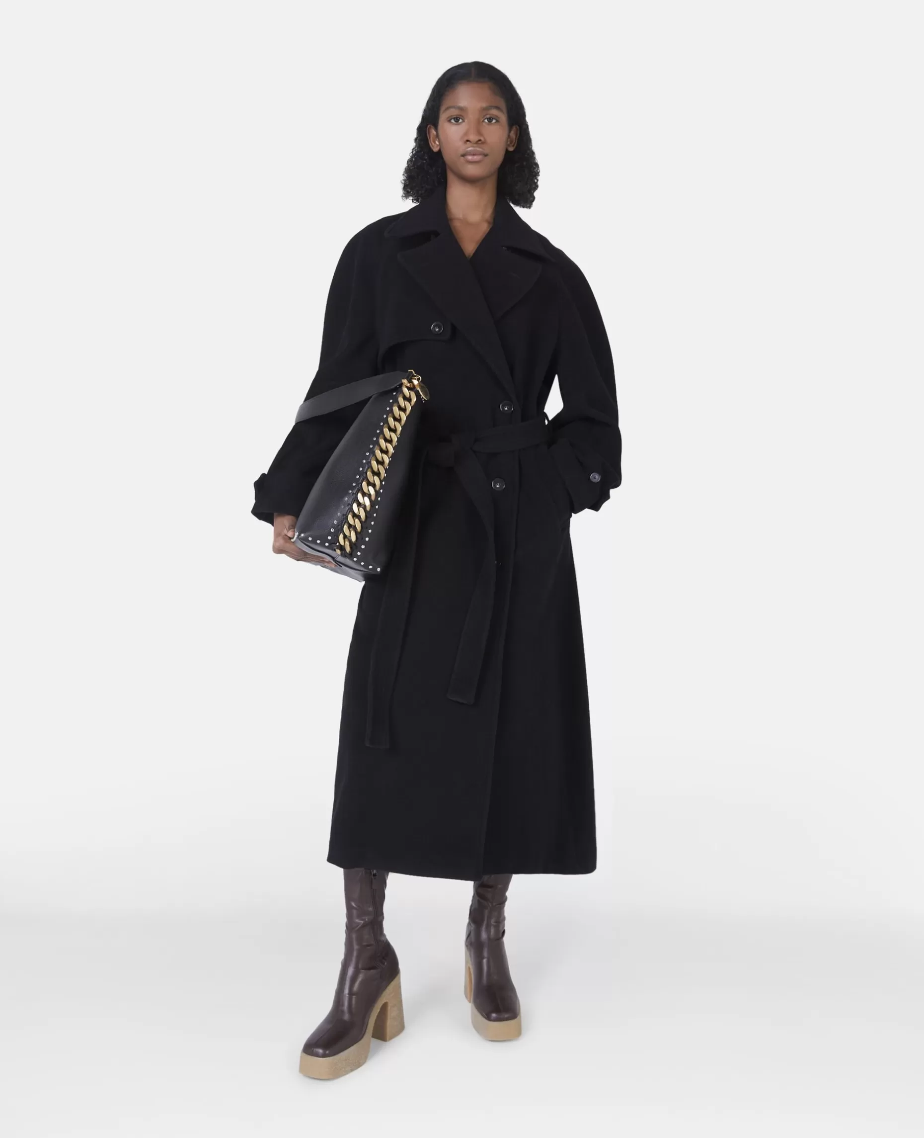 Bananaermet Lang Frakke Med Baelte^Stella McCartney Fashion