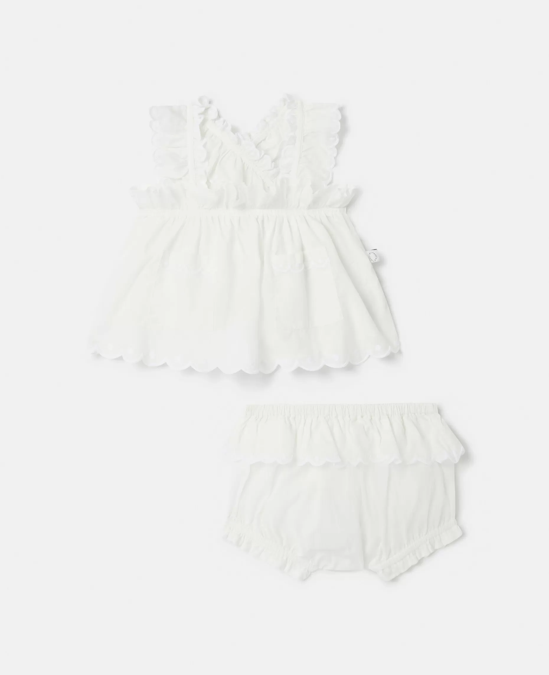 Broderie Anglaise Vest Og Bloomers Saet^Stella McCartney Online