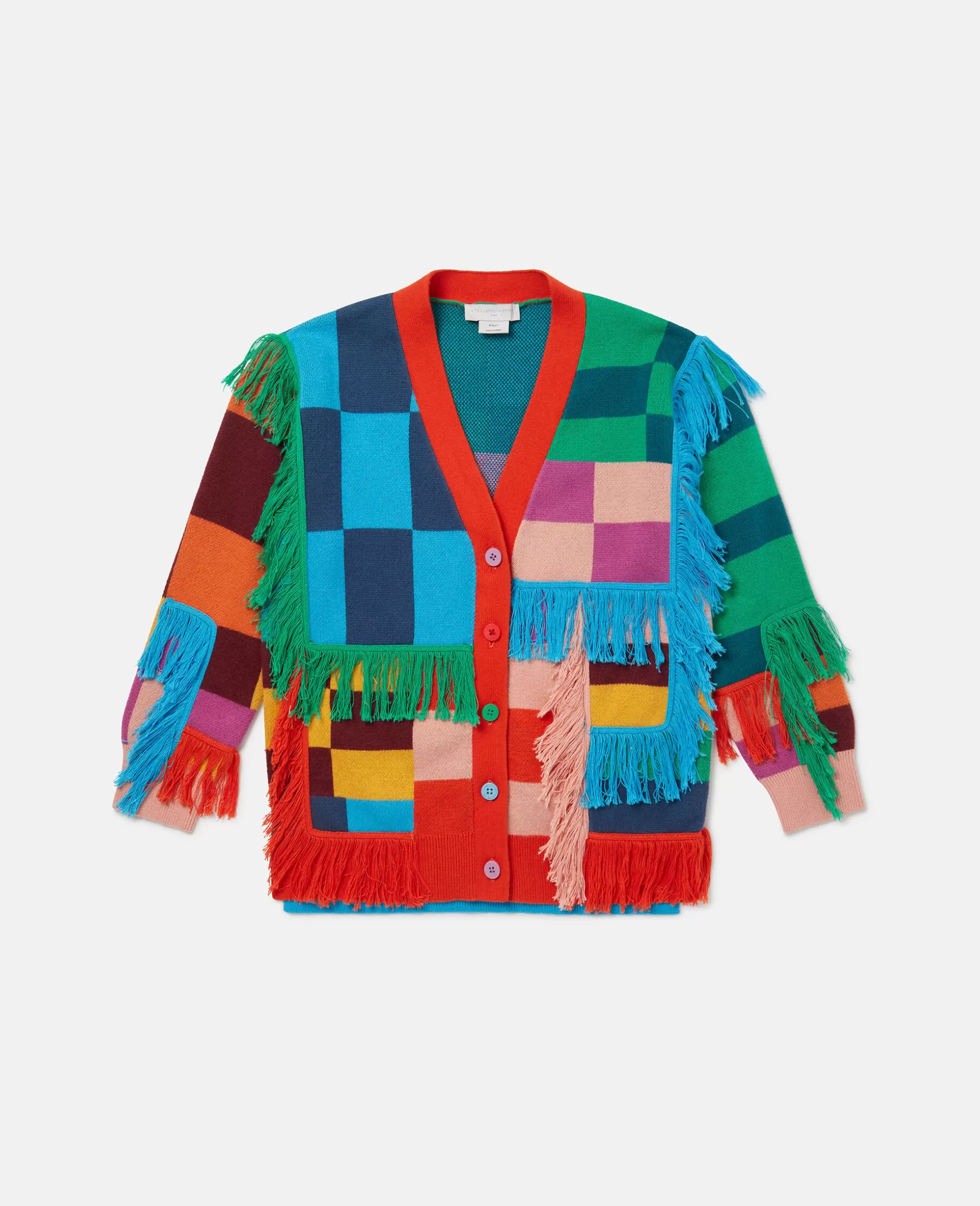 Cardigan Med Frynser Skakternet^Stella McCartney Flash Sale