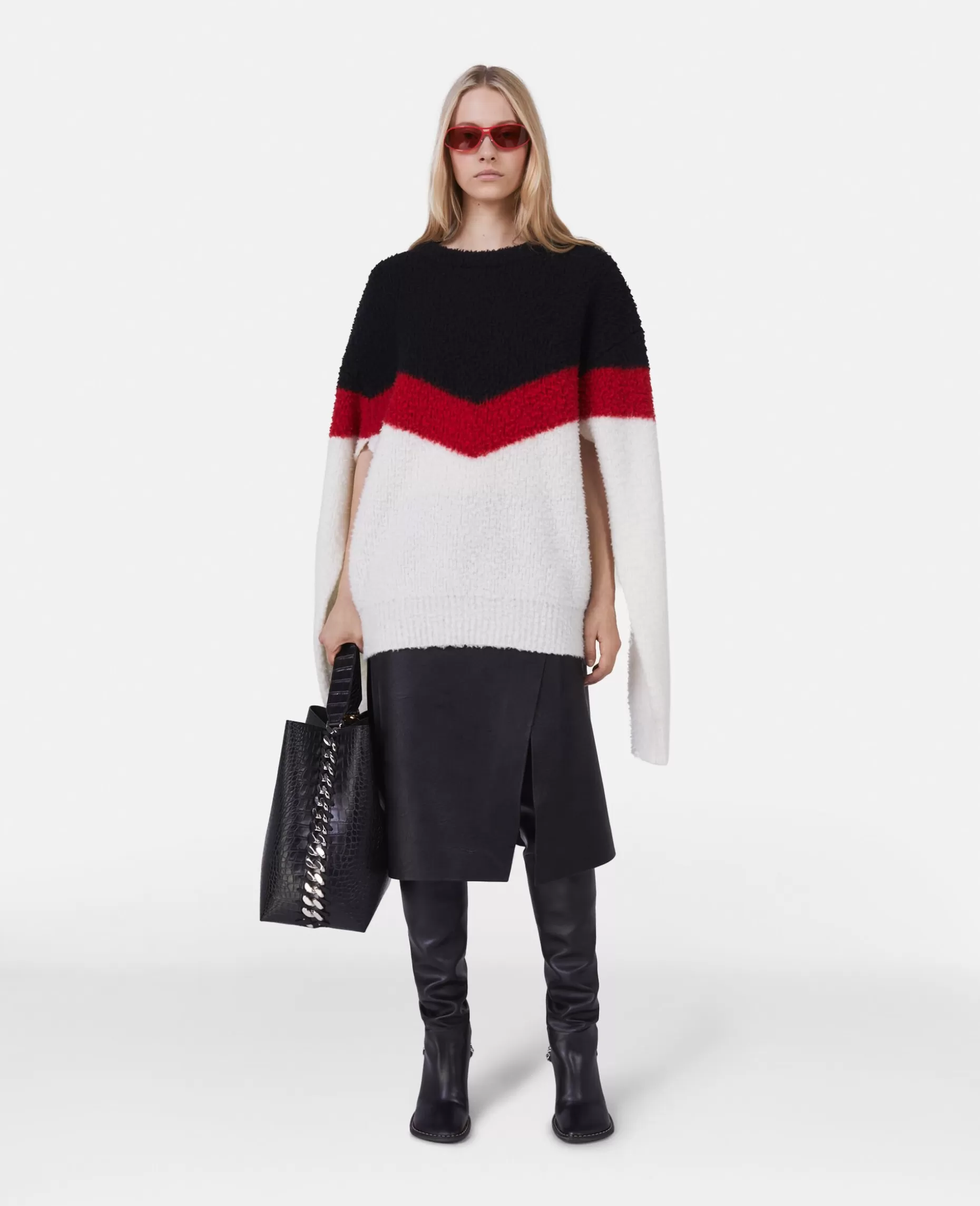 Chevron Stripe Cape Jumper^Stella McCartney Fashion