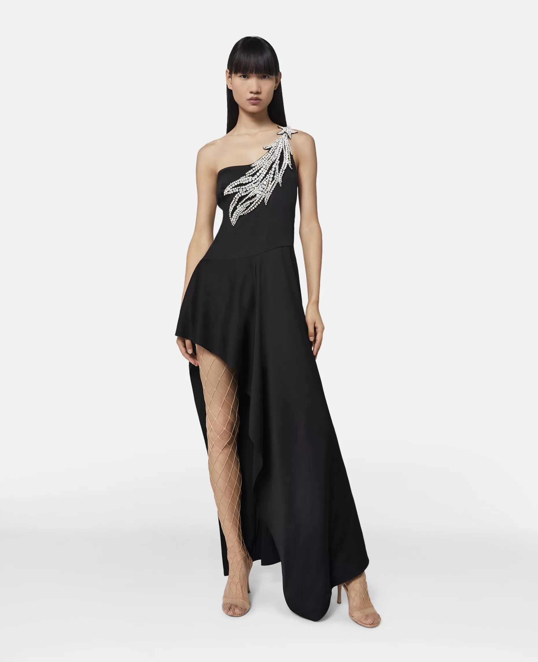Crystal Strass Star Asymmetrisk Midi-Kjole^Stella McCartney Store