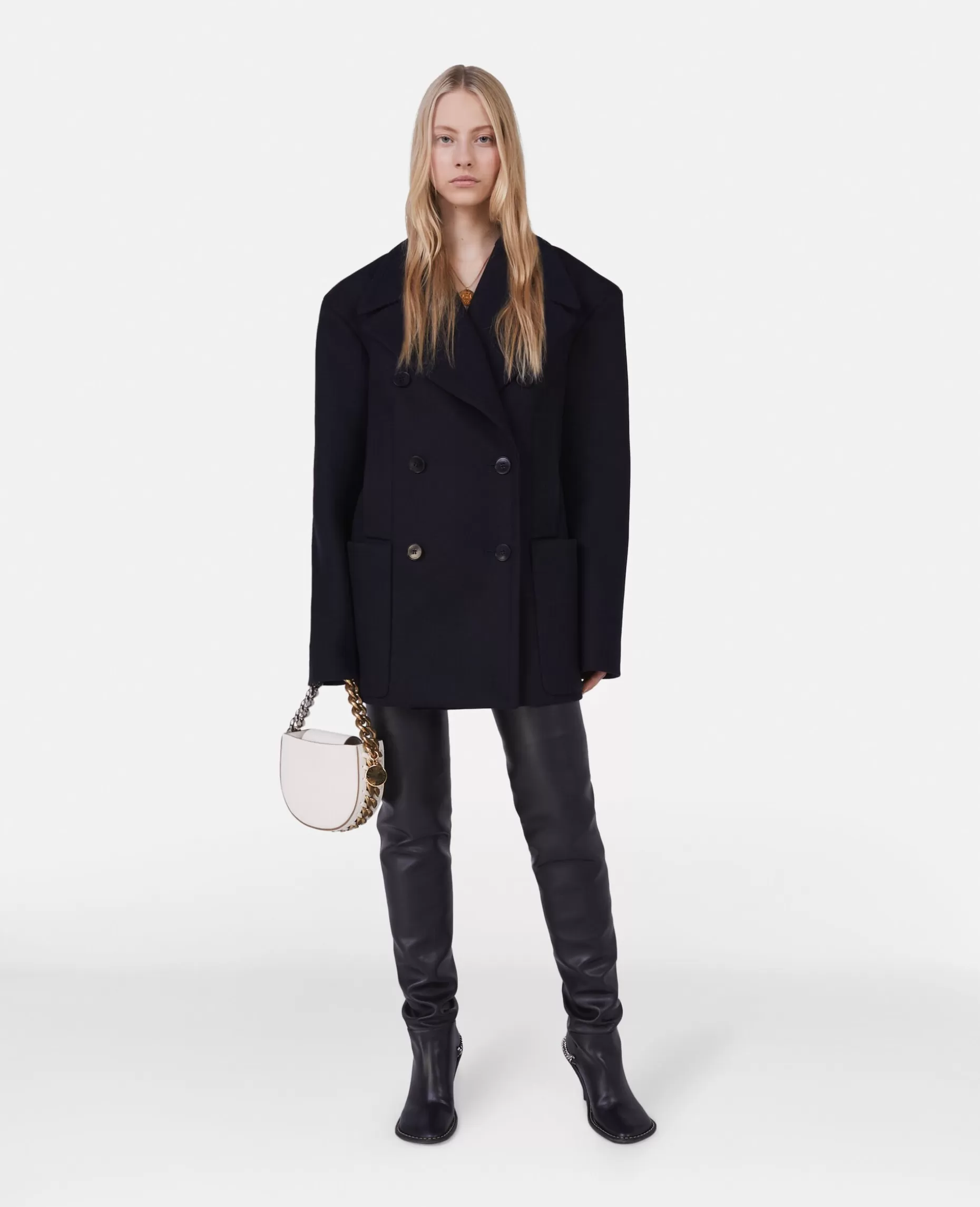 Dobbeltradet Peacoat^Stella McCartney Clearance