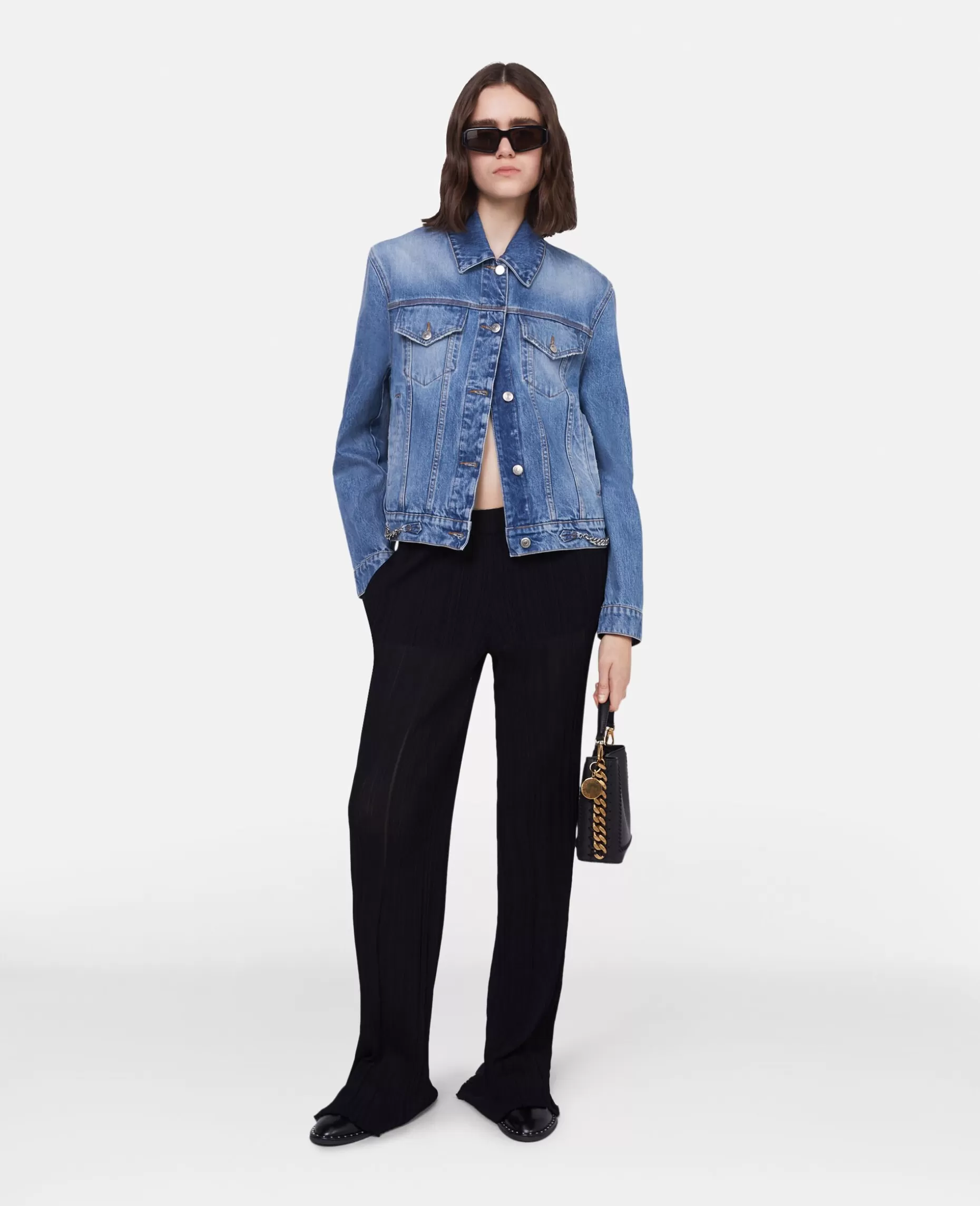 Falabella Chain Light Wash Denimjakke^Stella McCartney Shop