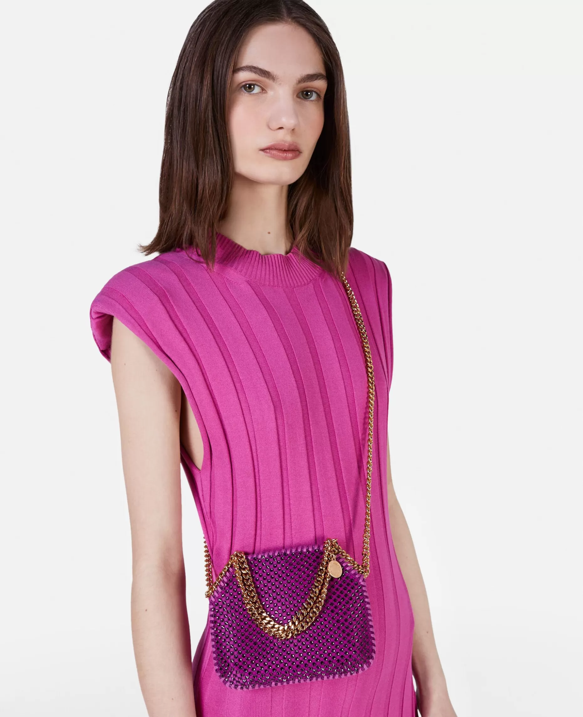 Falabella Crystal Mesh Mini Tote Bag^Stella McCartney Shop