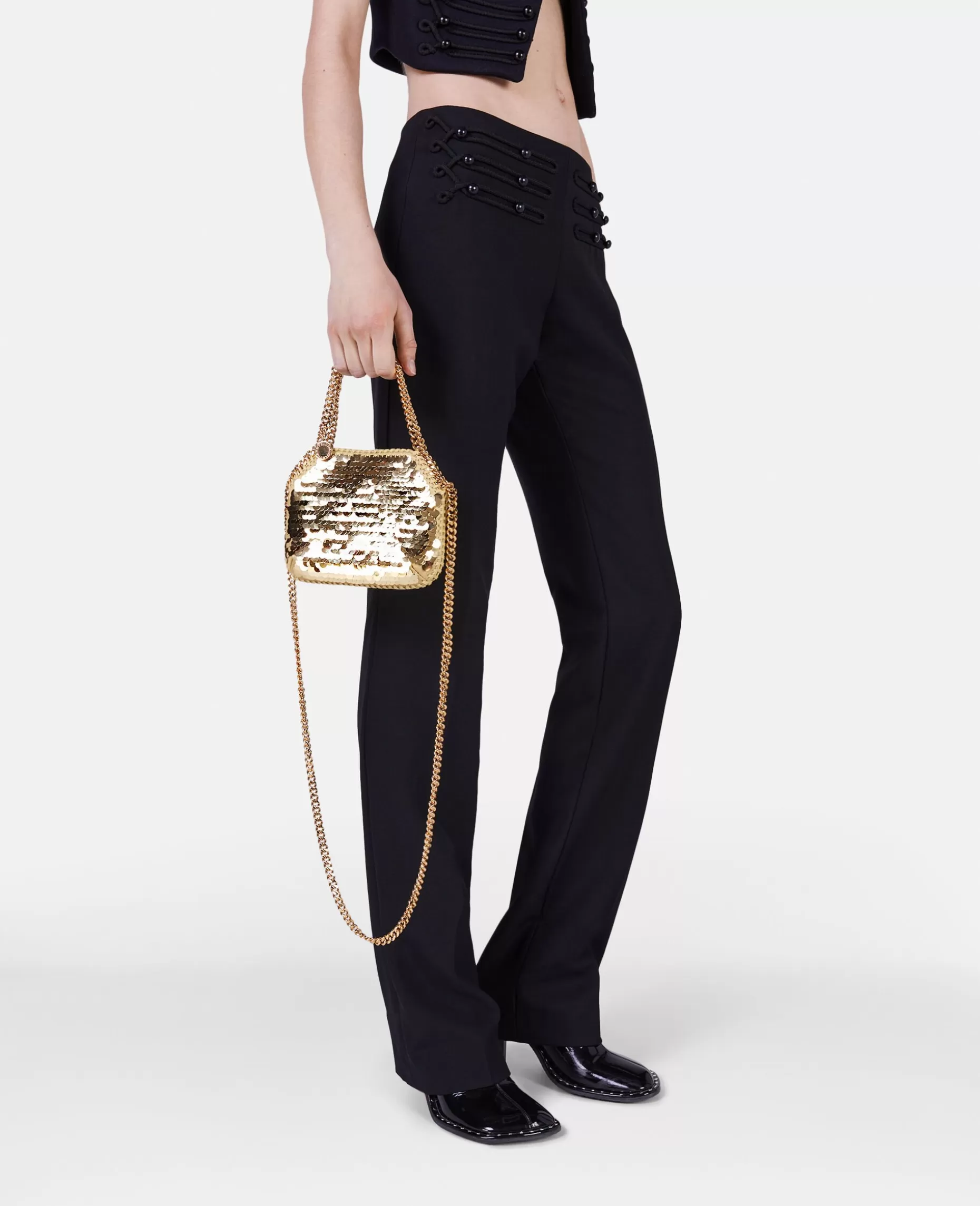 Falabella Oversized Pailletter Mini Tote Bag^Stella McCartney Fashion