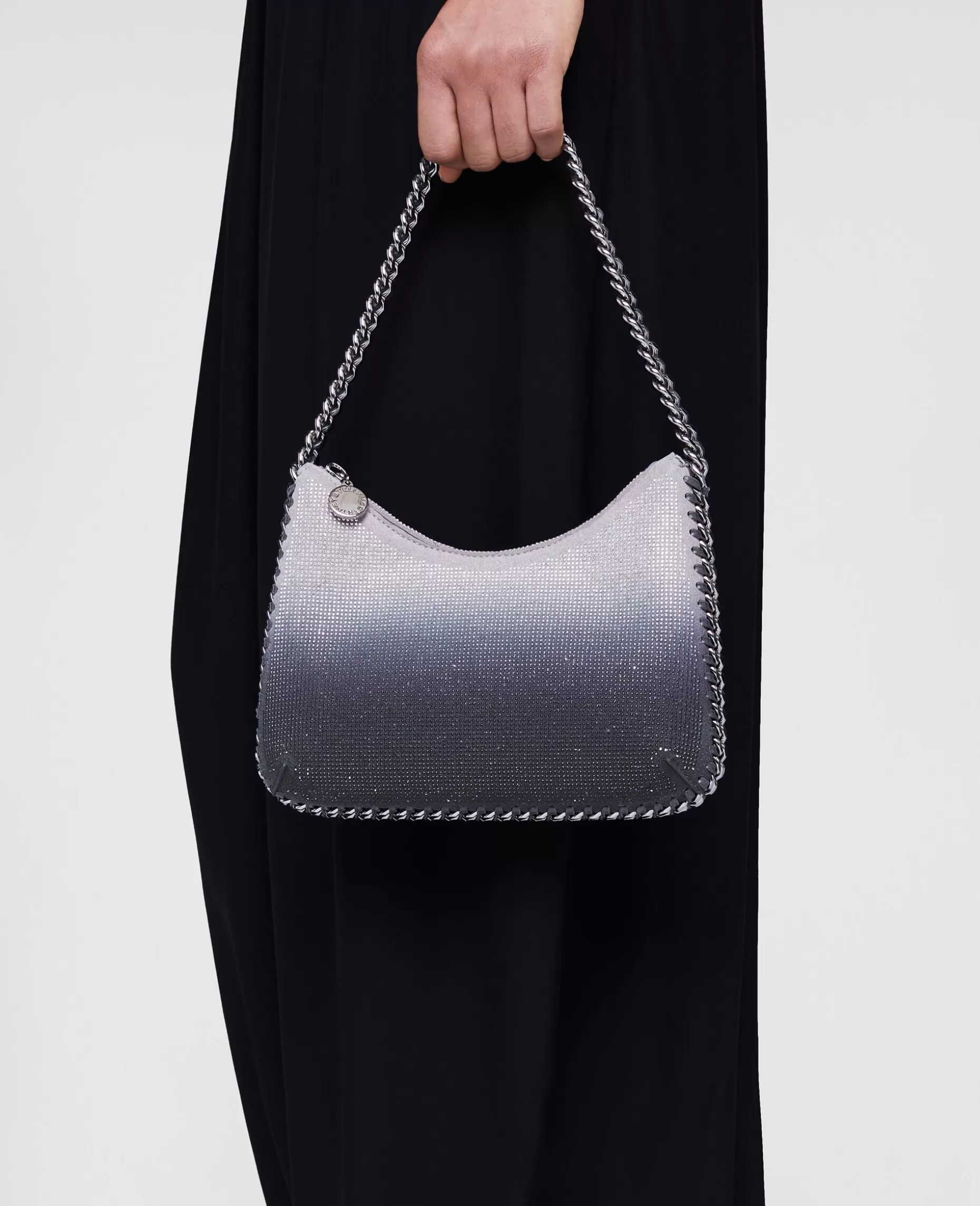 Falabella Zip Crystal Gradient Mini Skuldertaske^Stella McCartney Shop