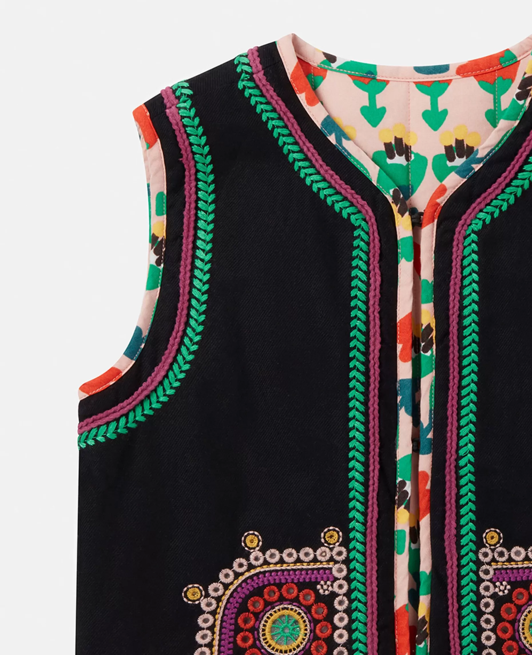 Folkeblomst Broderi Vest^Stella McCartney Outlet