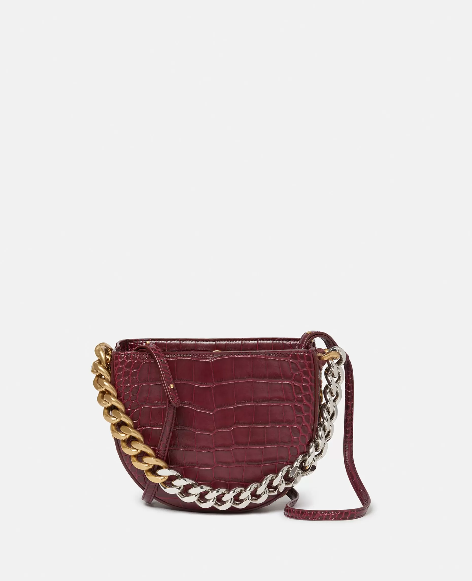 Frayme Croc-Effect Praeget Lille Skuldertaske^Stella McCartney Clearance