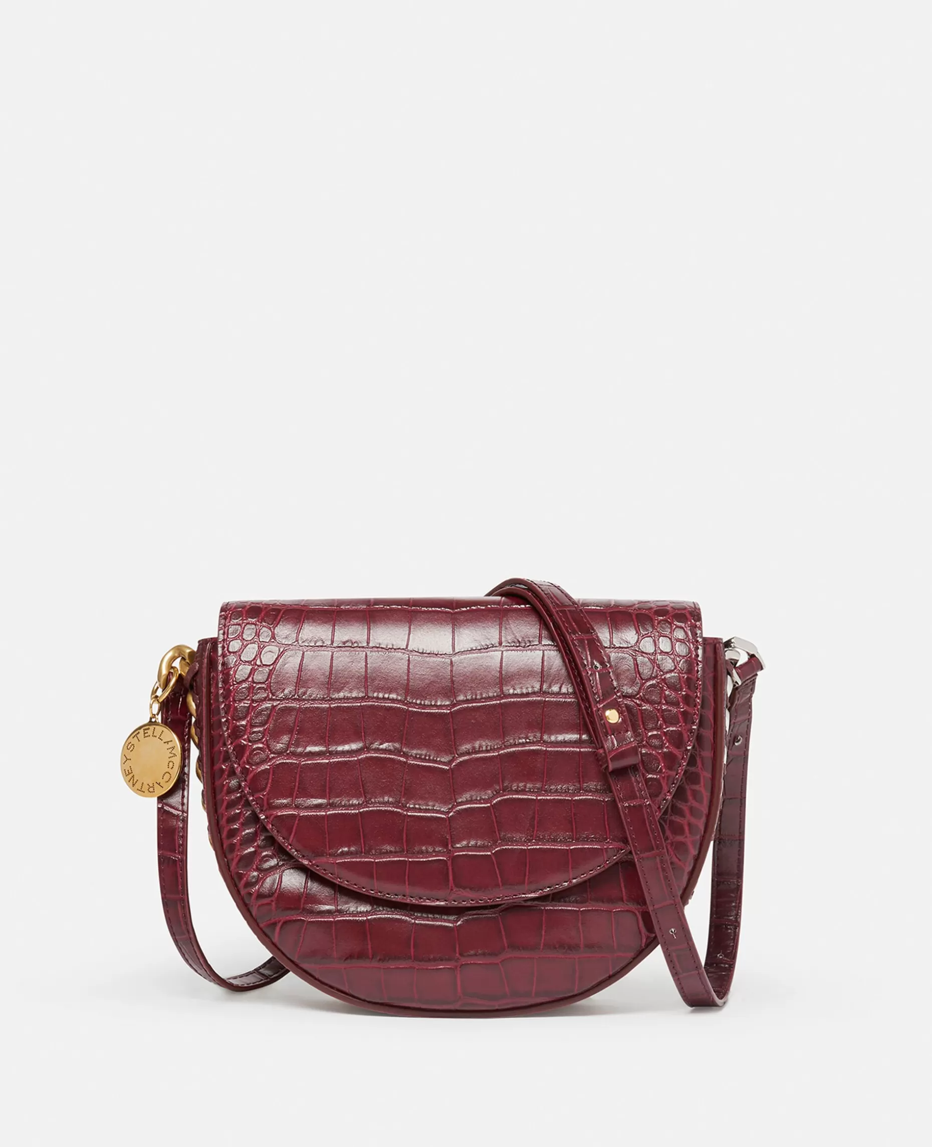 Frayme Croc-Effect Praeget Medium Flap Skuldertaske^Stella McCartney Flash Sale