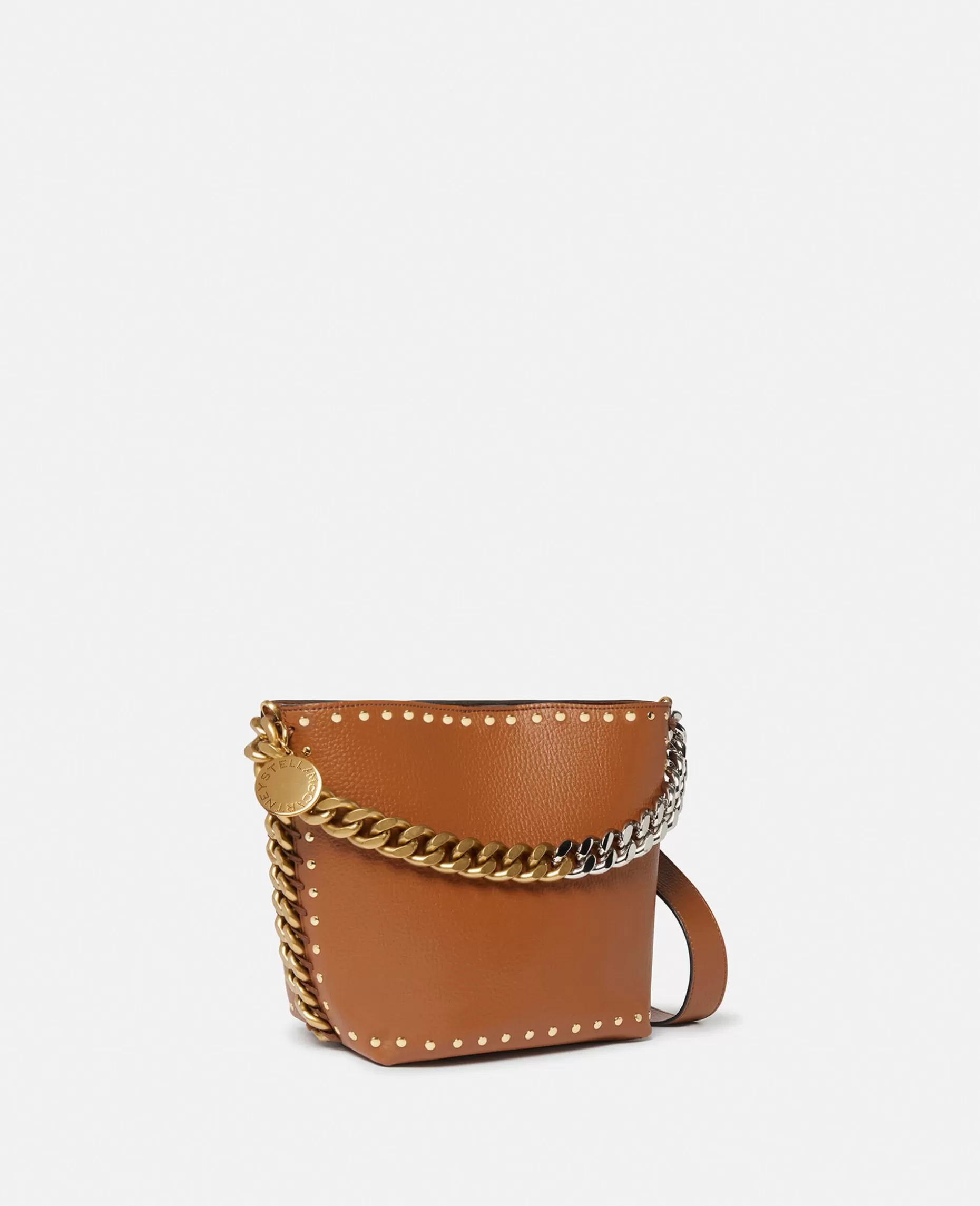 Frayme Studded Grainy Alter Mat Bucket Bag^Stella McCartney New