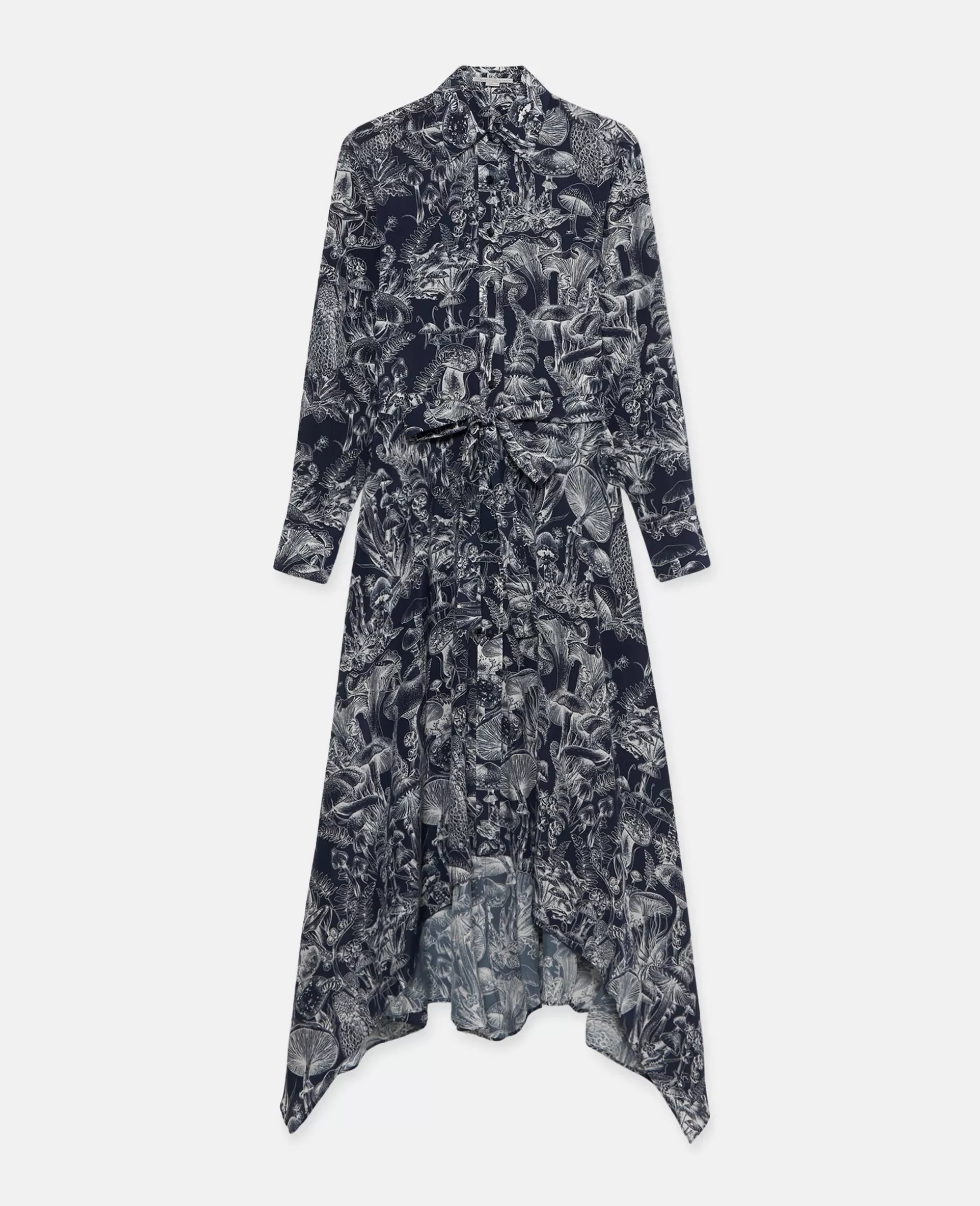 Fungi Forest Print Silke Shirt Dress^Stella McCartney Shop