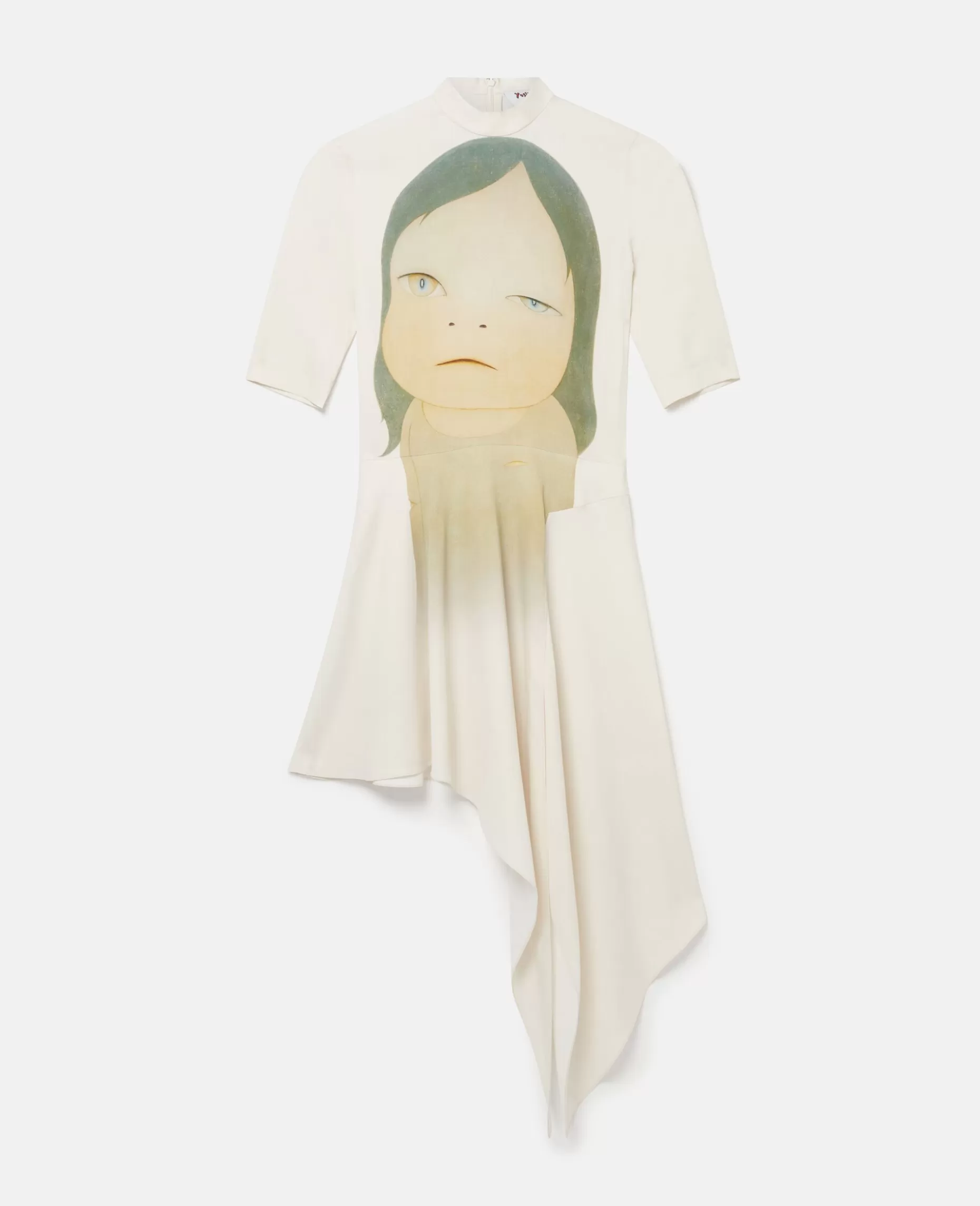 In The White Room Print Asymmetrisk Kjole^Stella McCartney New