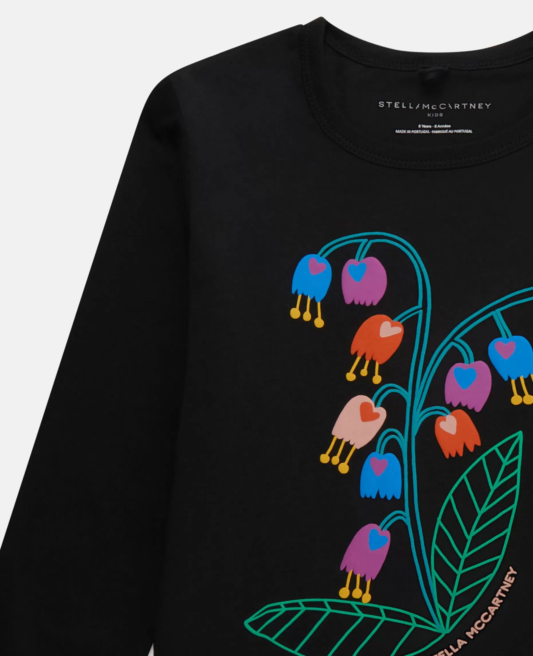 Langaermet T-Shirt Med Blomsterbroderi^Stella McCartney Store
