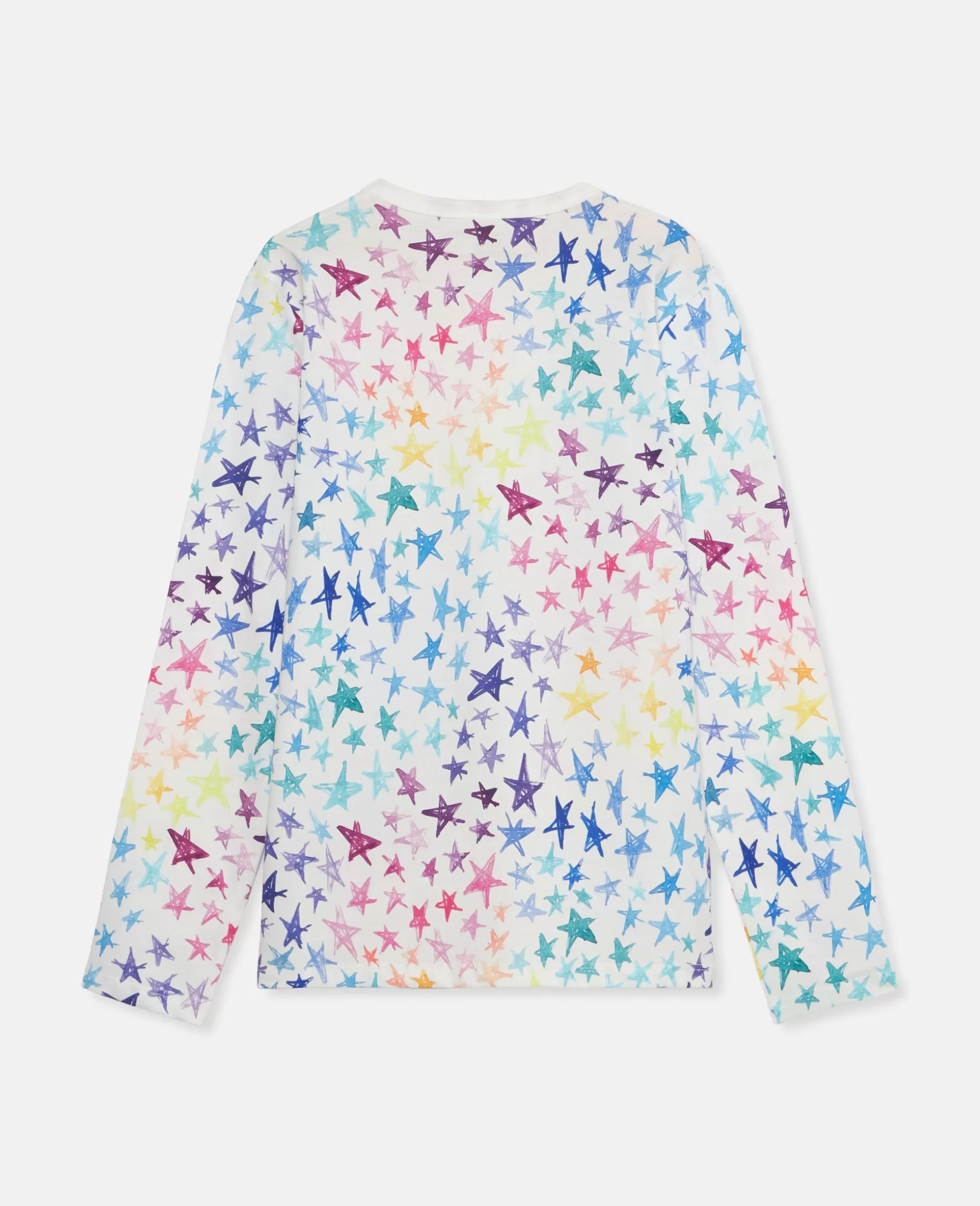 Langaermet T-Shirt Med Scribbled Star Print^Stella McCartney Best