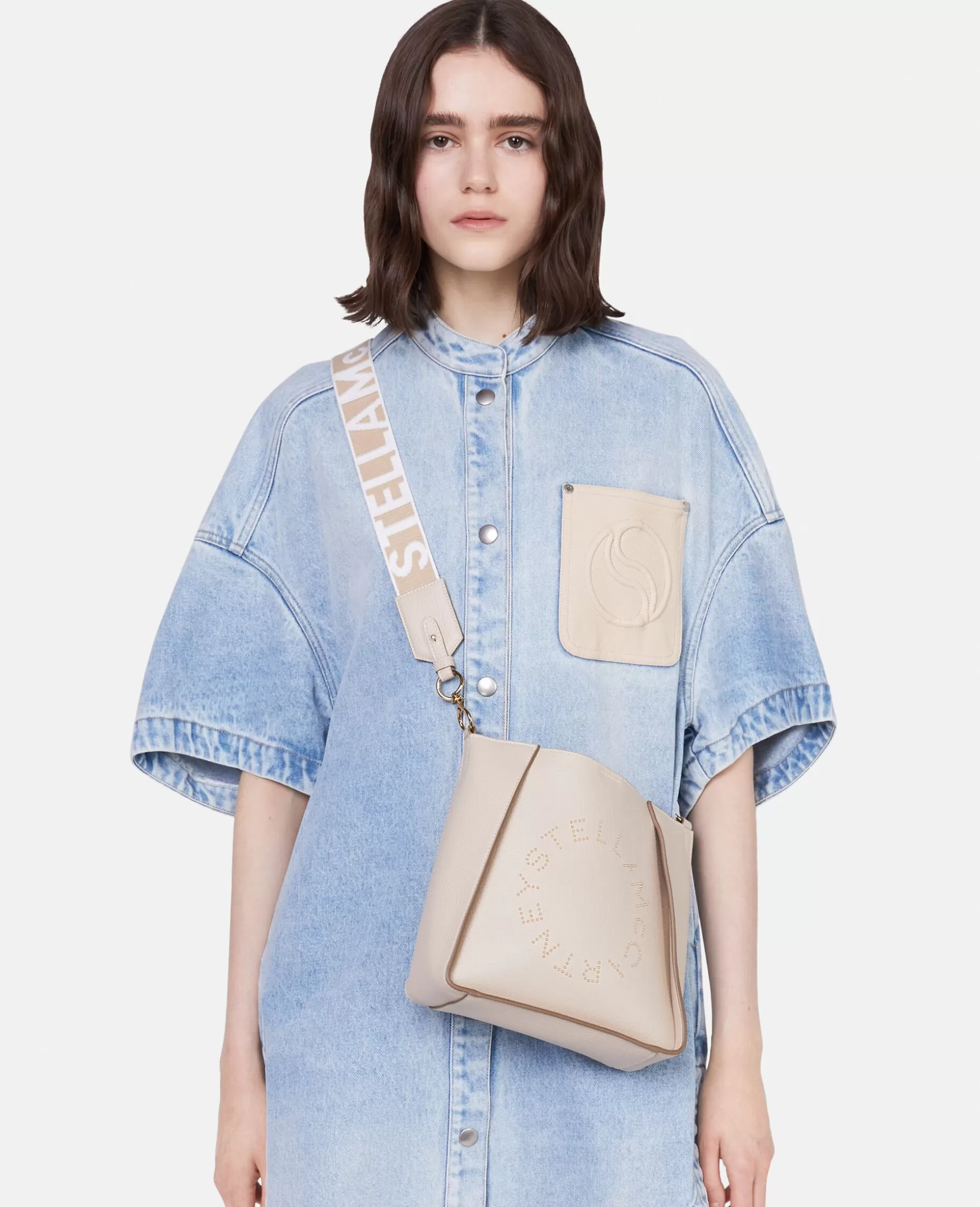 Logo Besat Kornet Alter Mat Skuldertaske^Stella McCartney Outlet