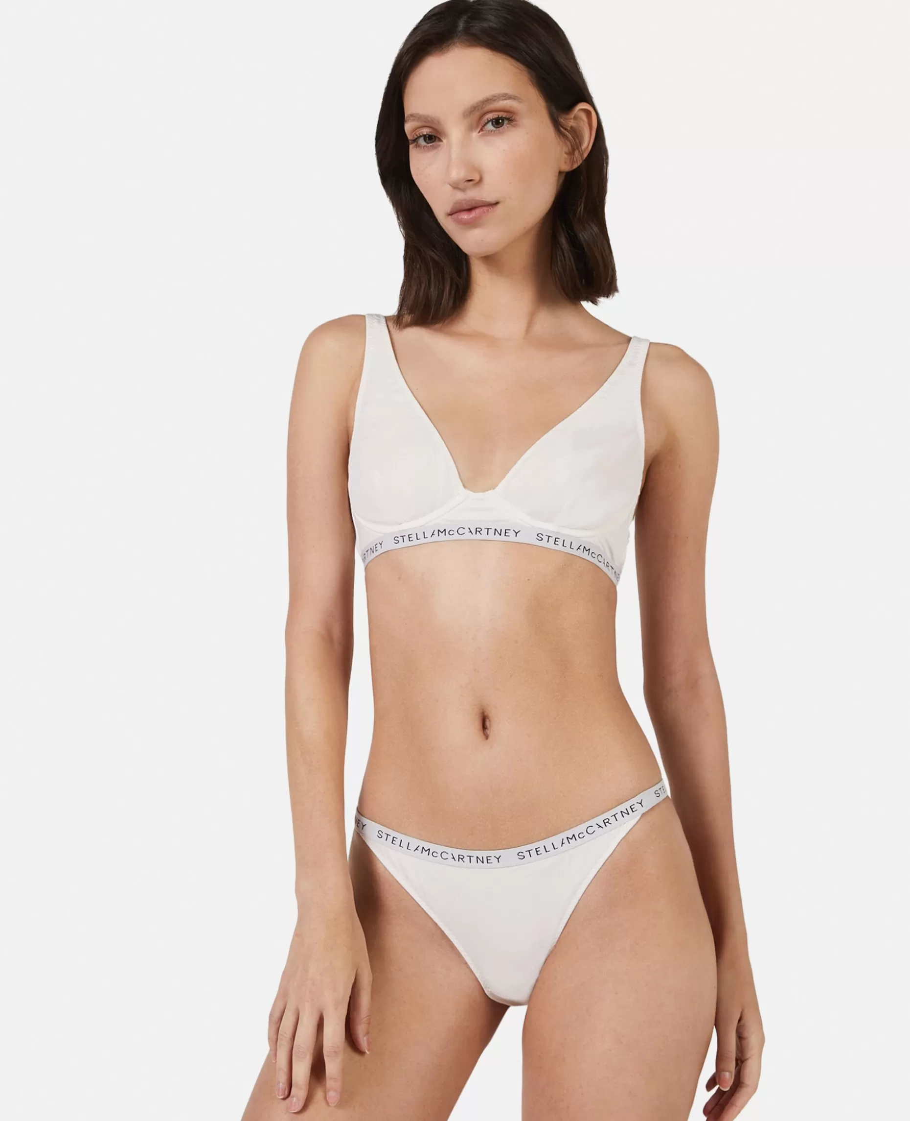 Logo Tape String Bikinitrusser^Stella McCartney New