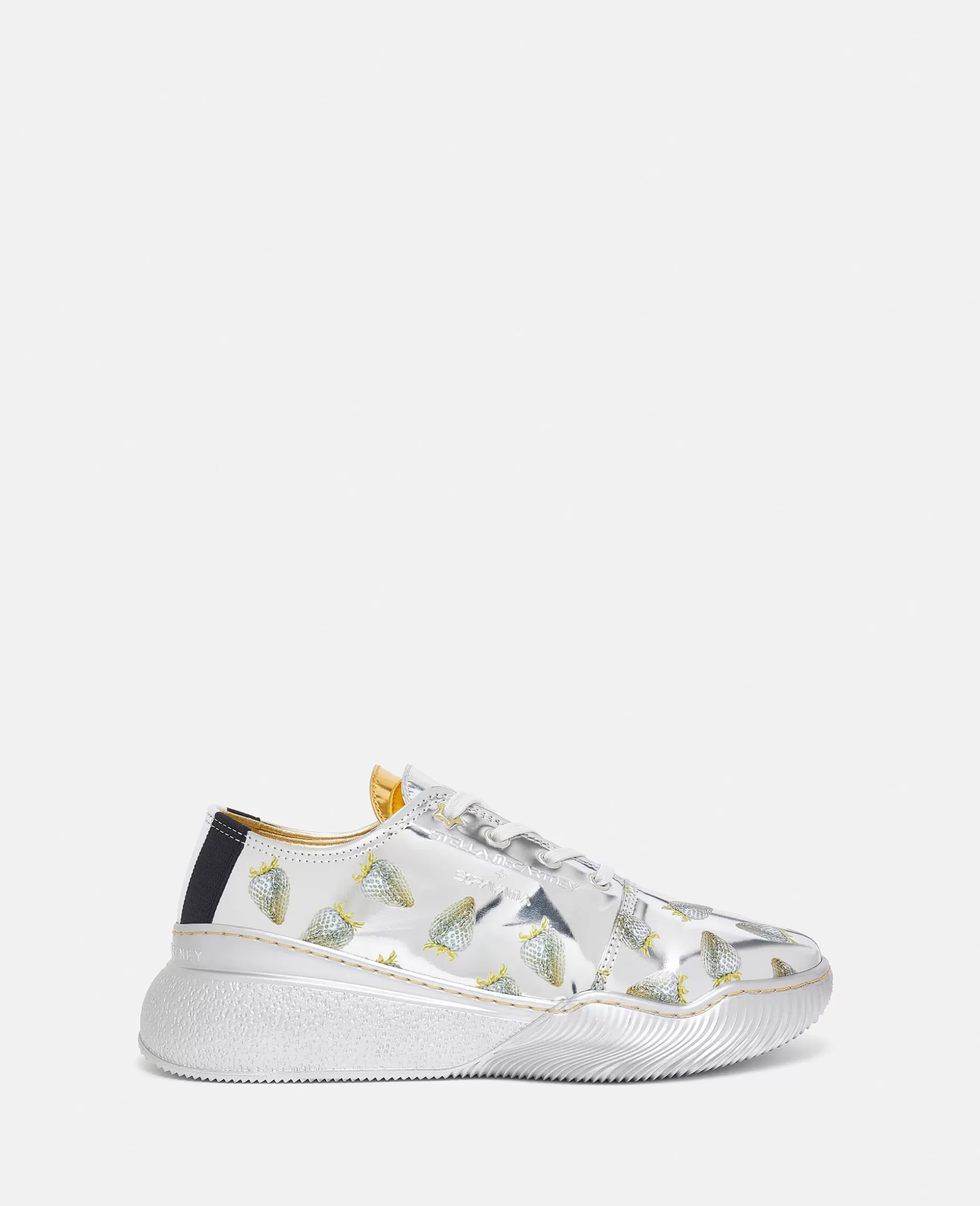 Loop Strawberry-Print Metallic Low-Top Trainers^Stella McCartney Cheap