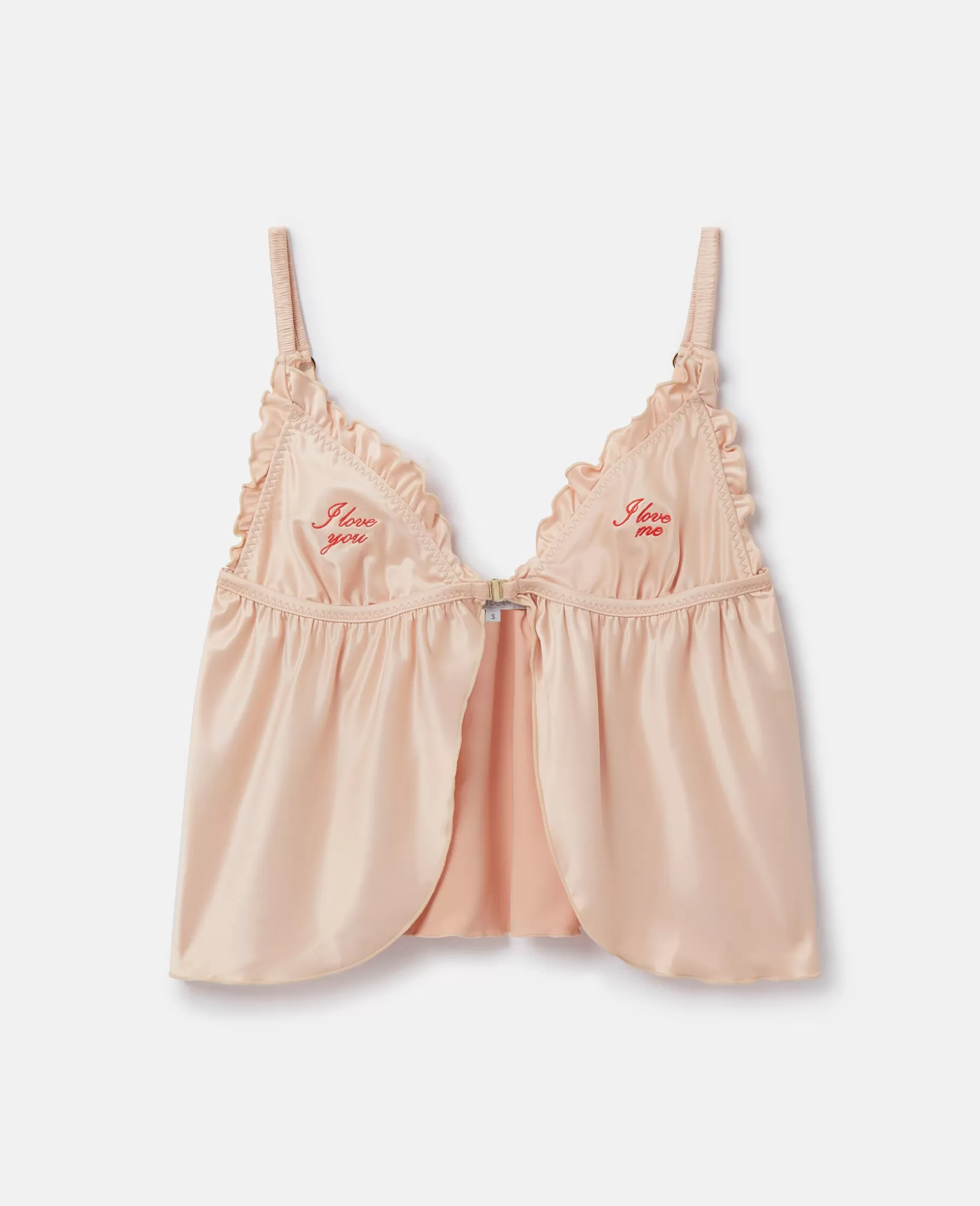 Love You' Broderi Satin Flaese Camisole^Stella McCartney Cheap