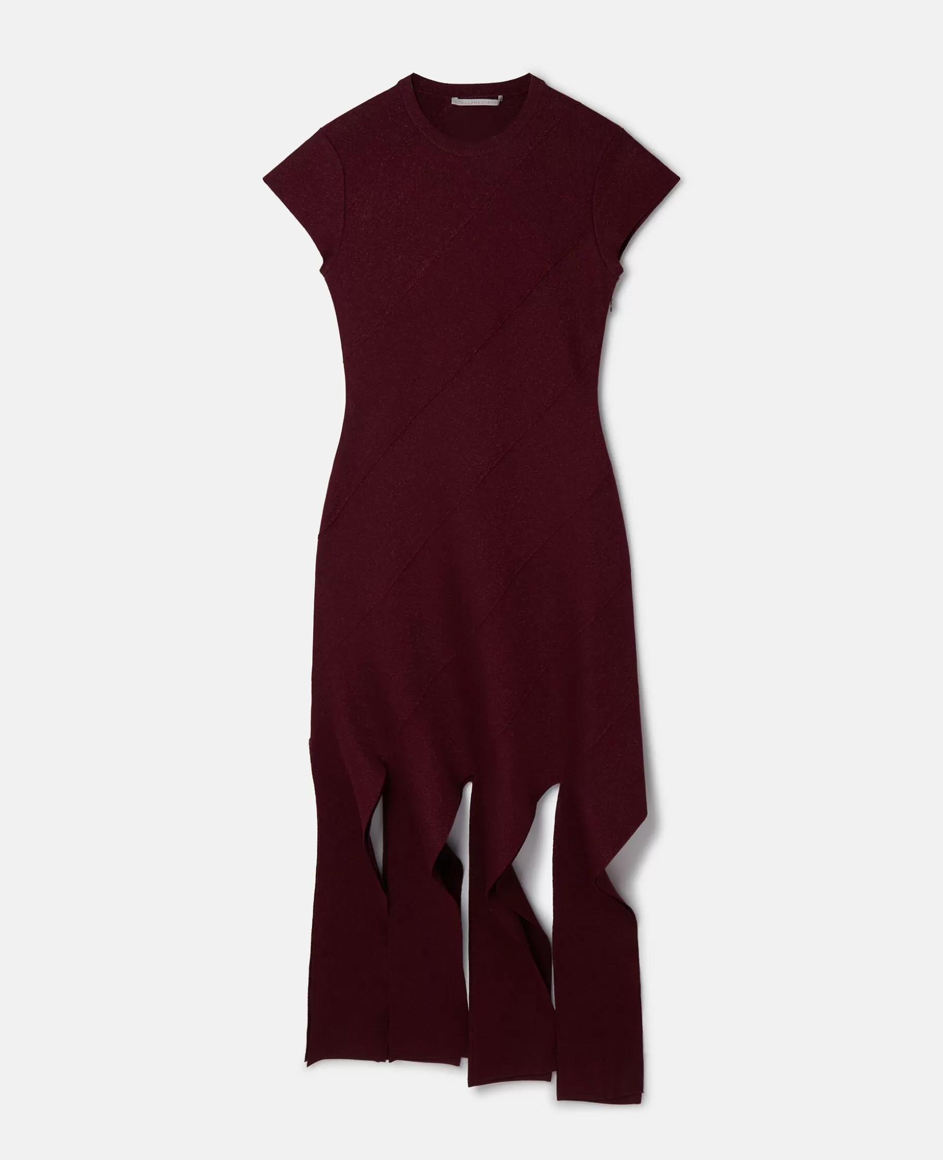 Lurex Ribstrikket Midikjole^Stella McCartney Store