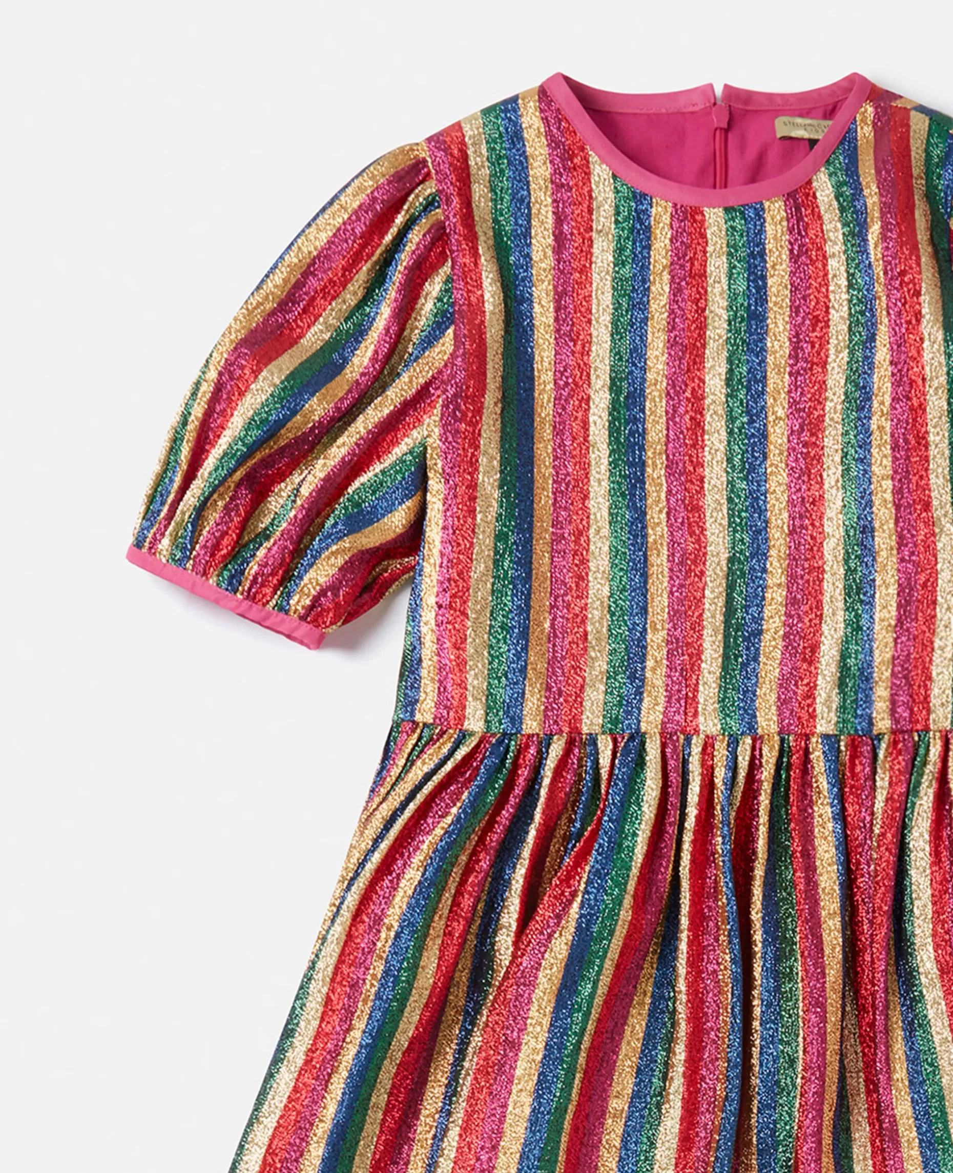 Metallic Rainbow Stripe Kjole^Stella McCartney Best
