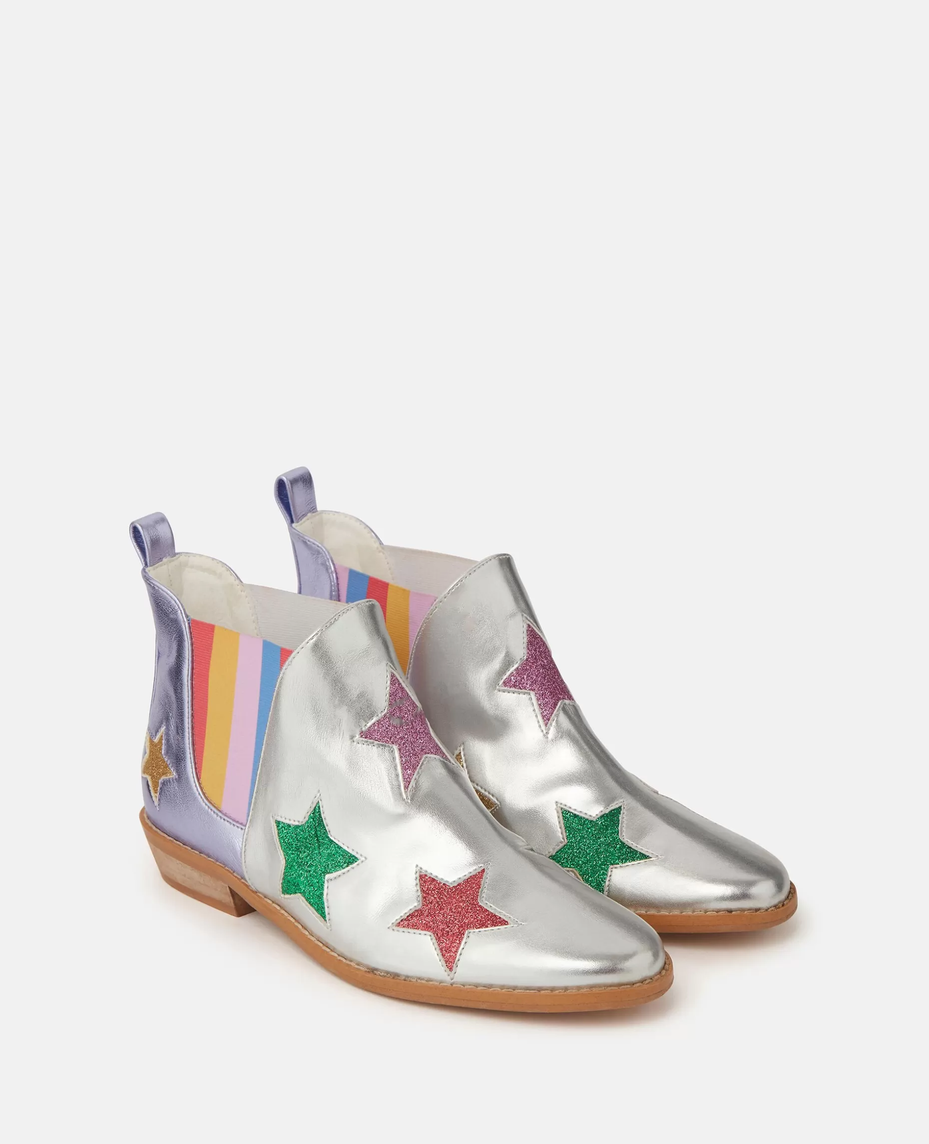 Metalliske Stella Star Ankelstovler^Stella McCartney Cheap