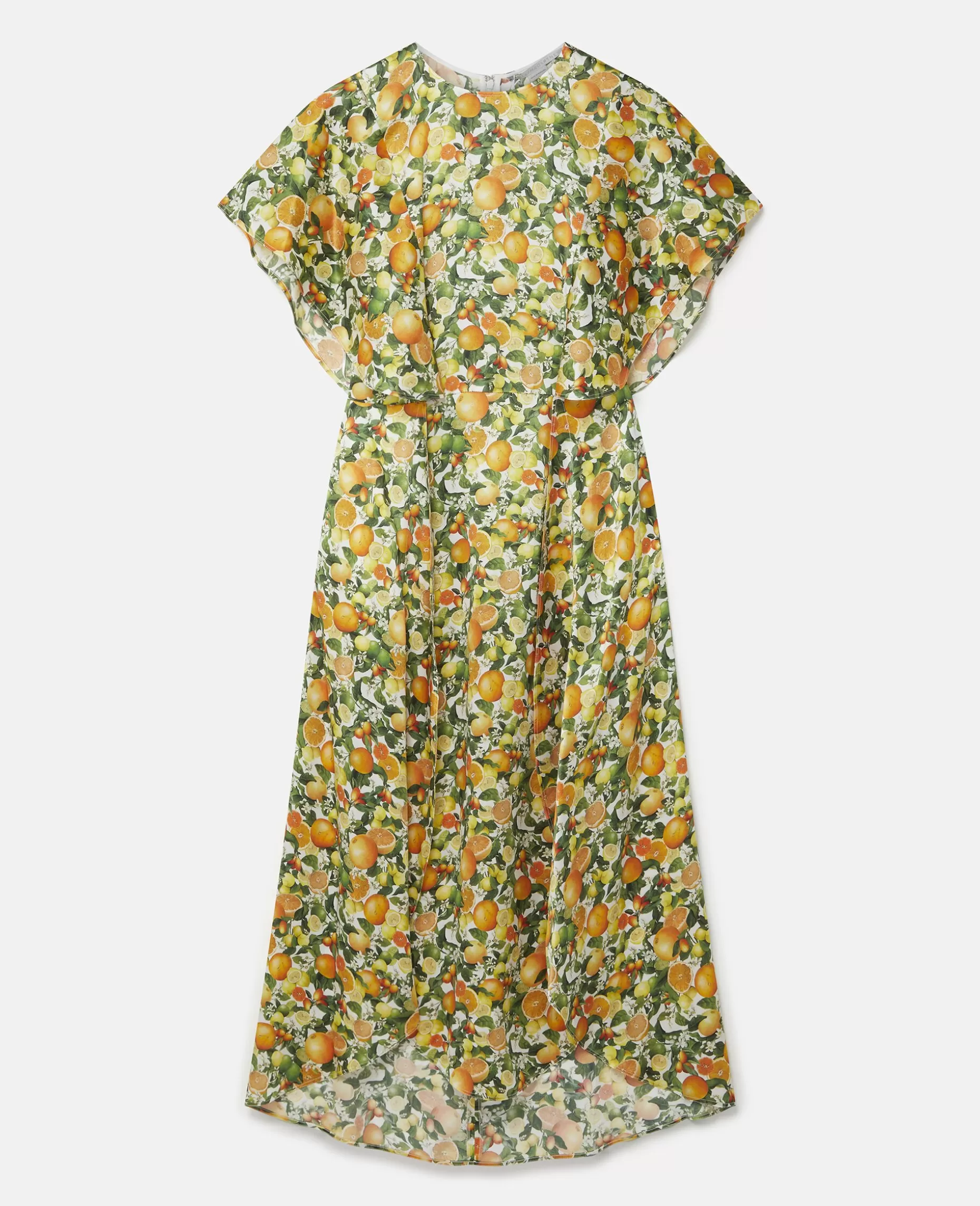 Midikjole I Silke Med Citrontryk^Stella McCartney Sale