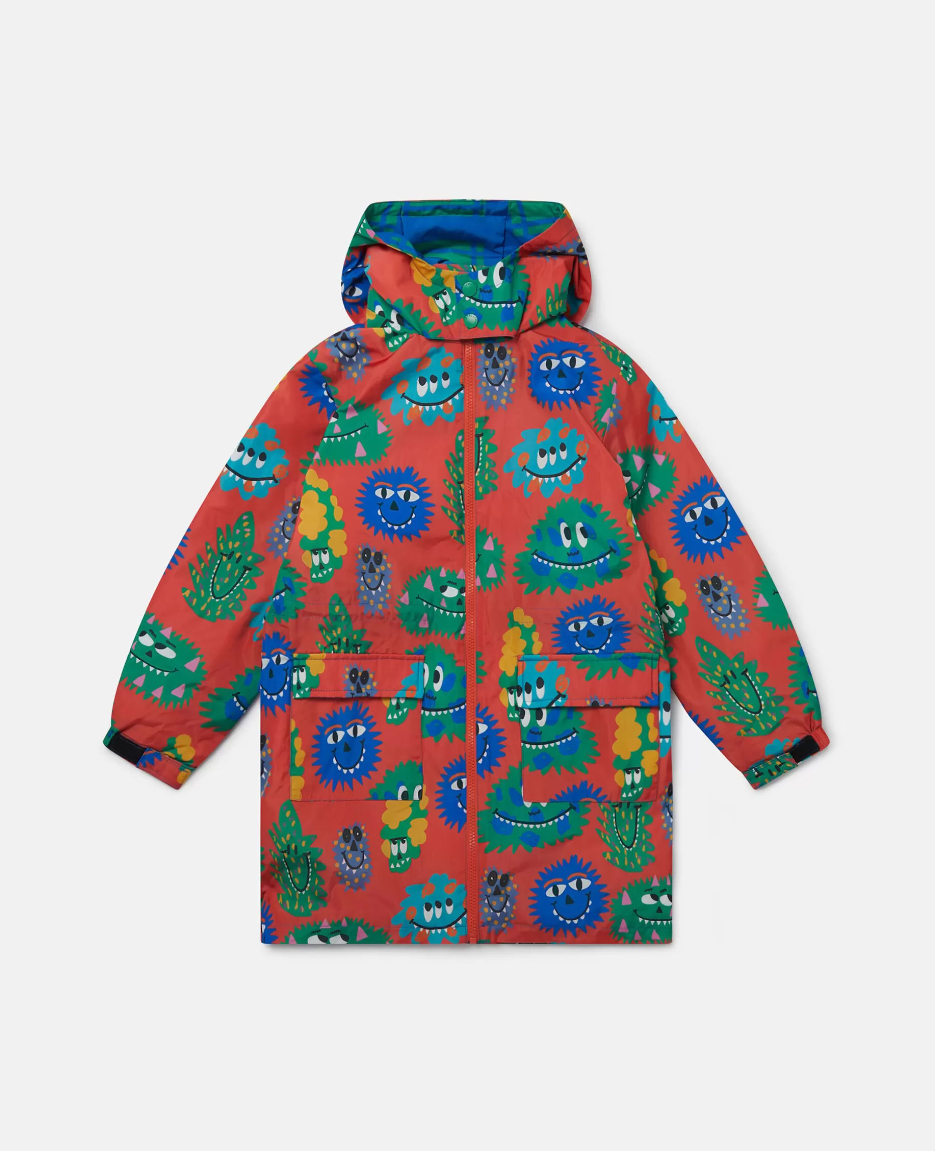 Monster Face Print Haette Regnfrakke^Stella McCartney Clearance