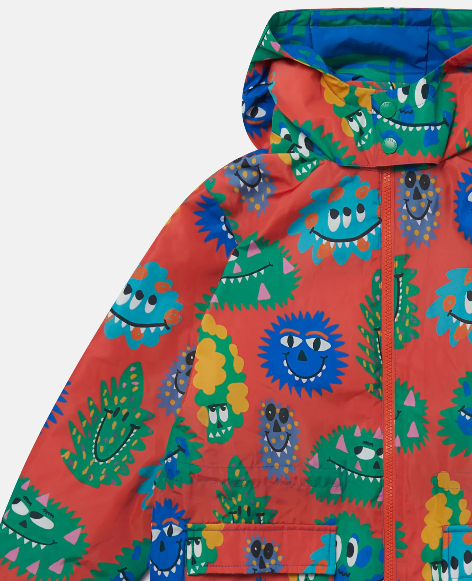 Monster Face Print Haette Regnfrakke^Stella McCartney Clearance