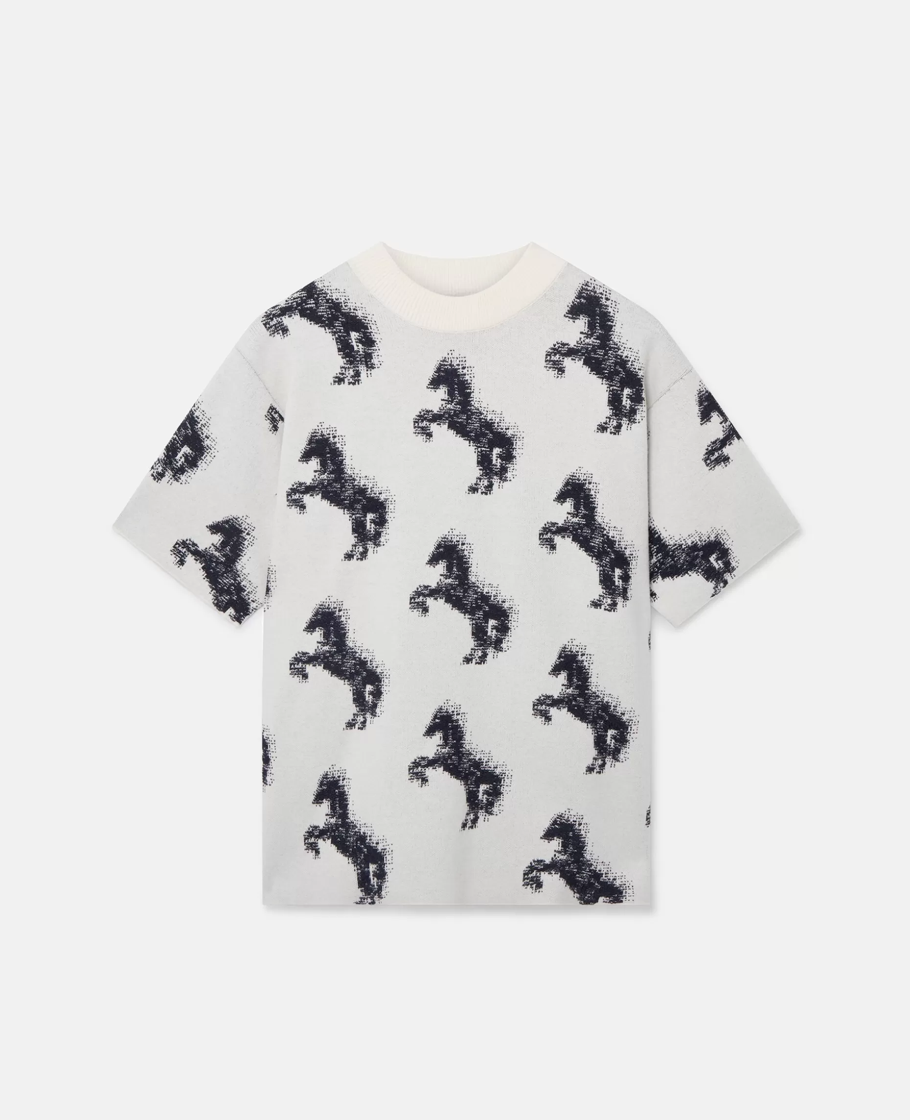 Pixel Horse Jacquard T-Shirt^Stella McCartney Shop