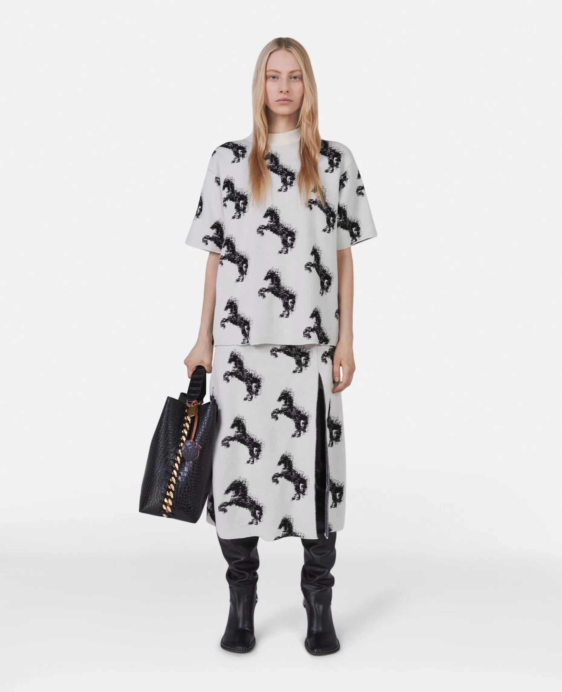 Pixel Horse Jacquard T-Shirt^Stella McCartney Shop