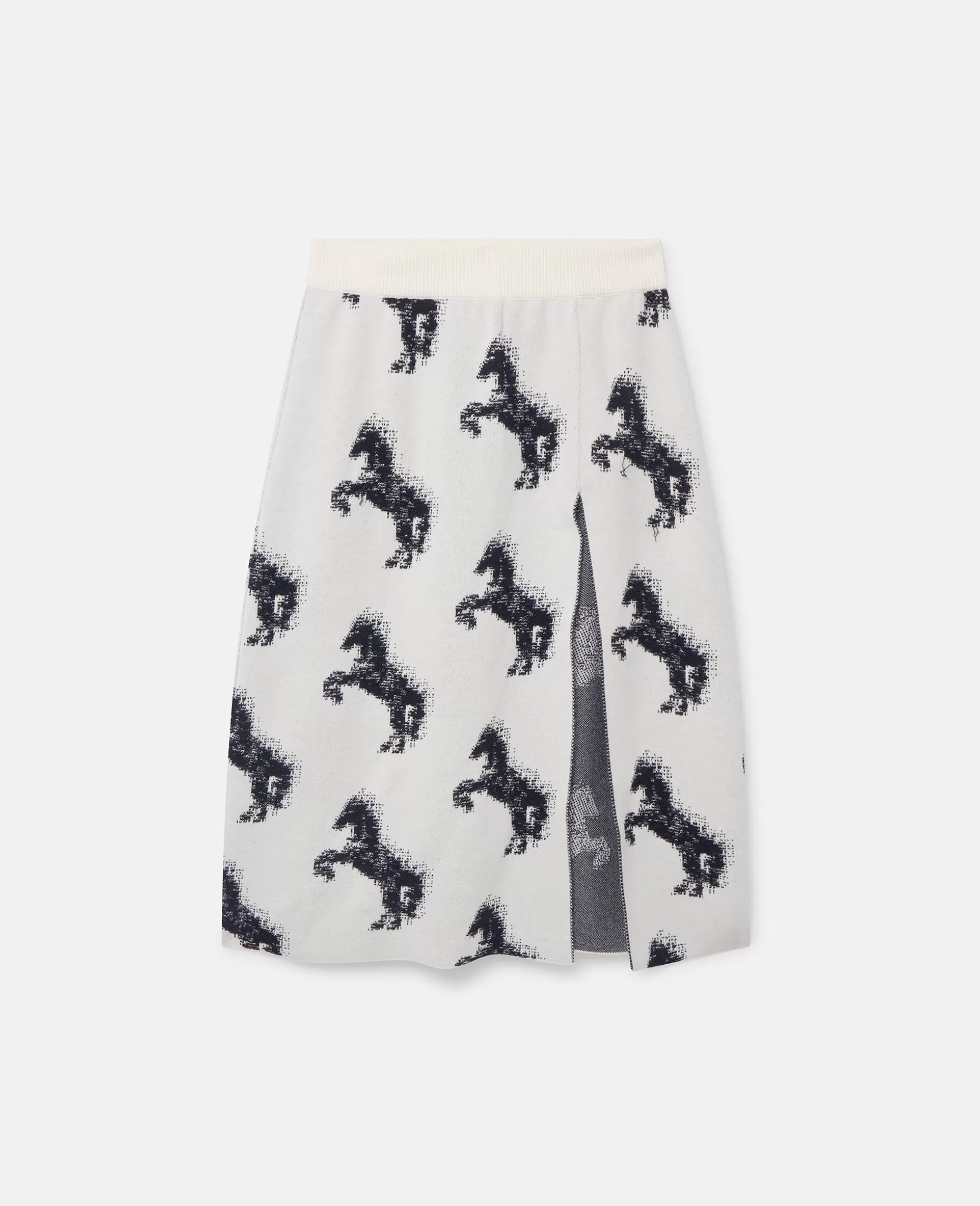 Pixel Horse Jacquard-Nederdel^Stella McCartney Shop
