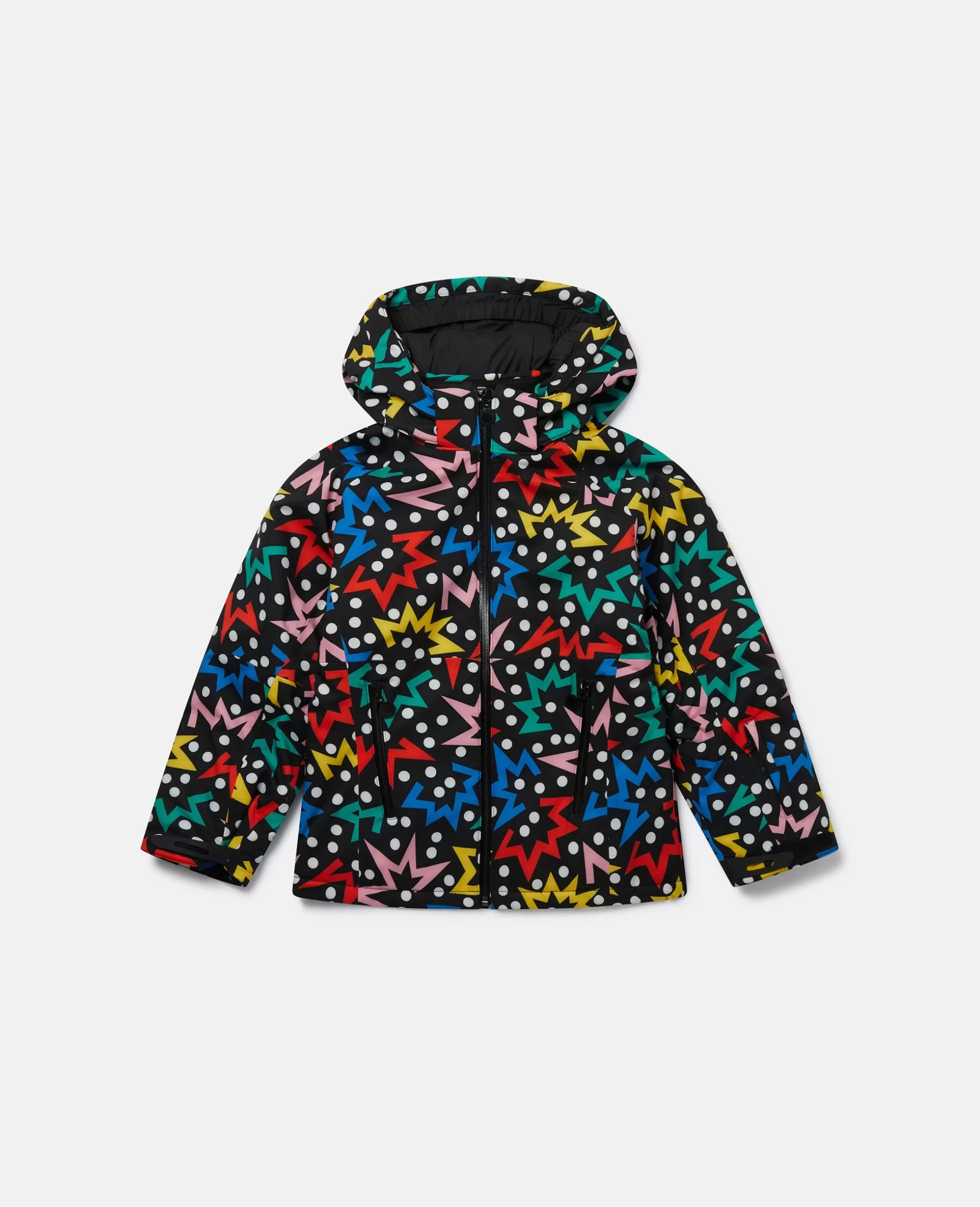 Pufferfrakke Med Haette Med Starburst-Tryk^Stella McCartney Clearance