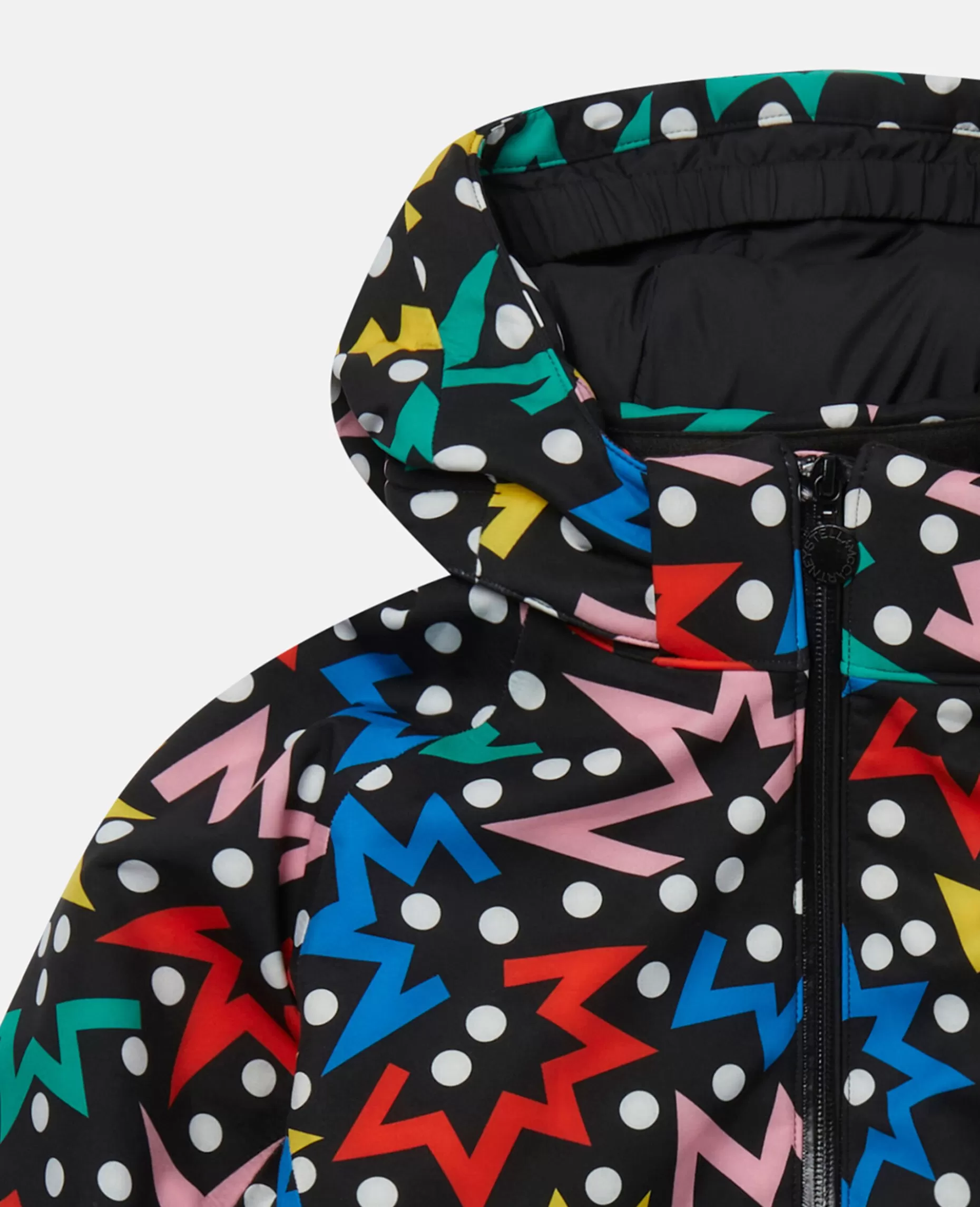 Pufferfrakke Med Haette Med Starburst-Tryk^Stella McCartney Clearance