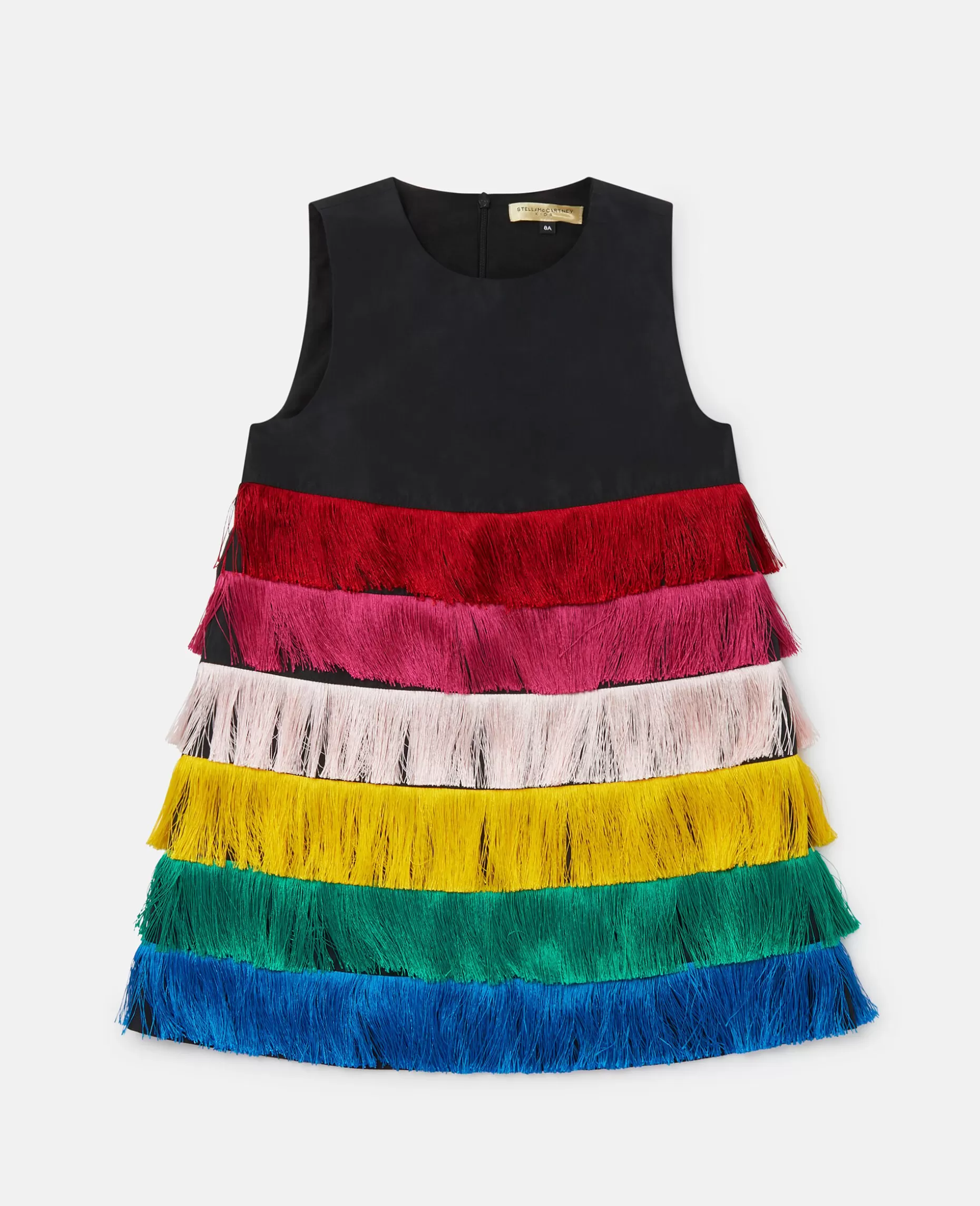 Rainbow Frynsede Aermelos Kjole^Stella McCartney Cheap