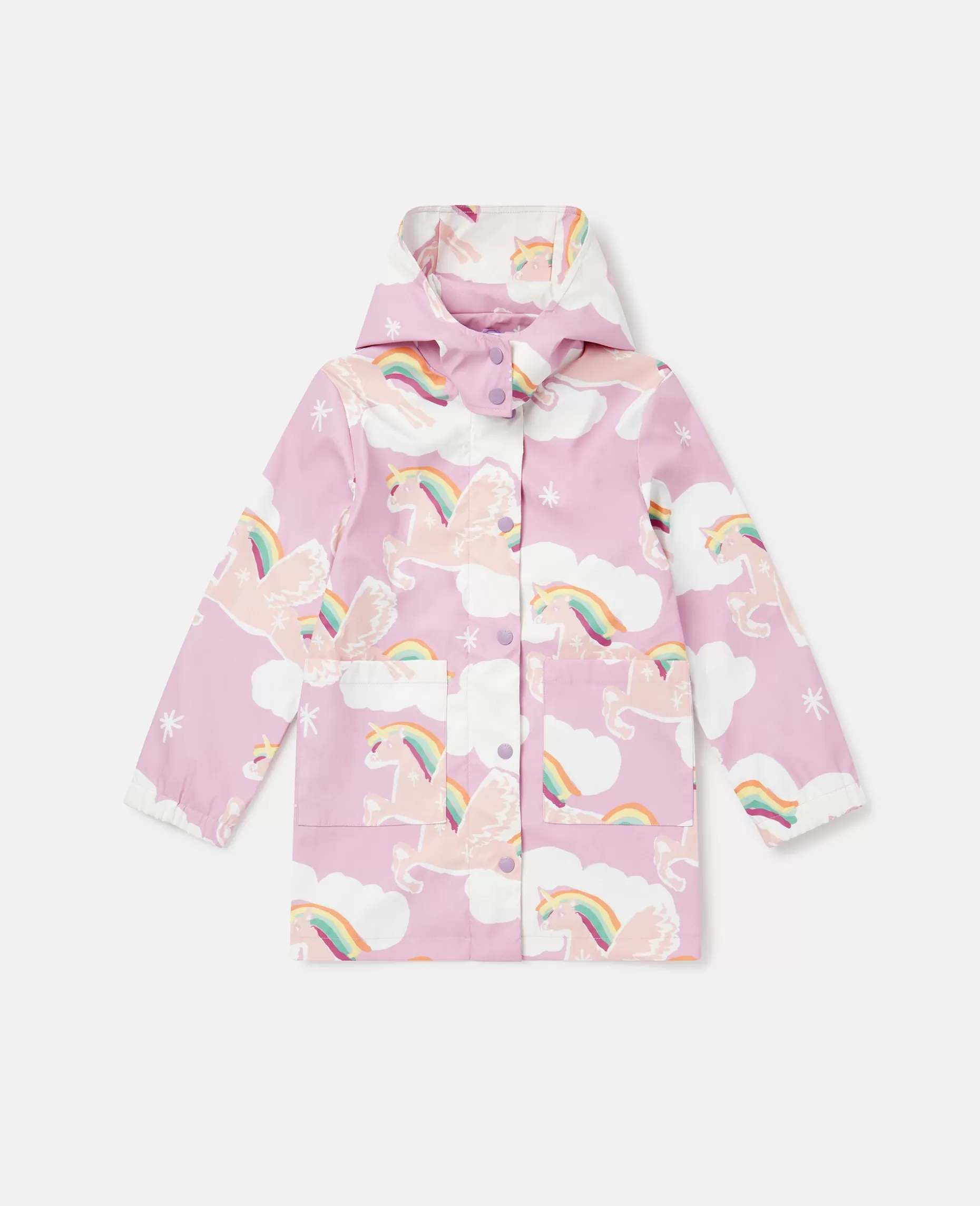 Rainbow Unicorn Cloud Print Haette Regnfrakke^Stella McCartney Shop