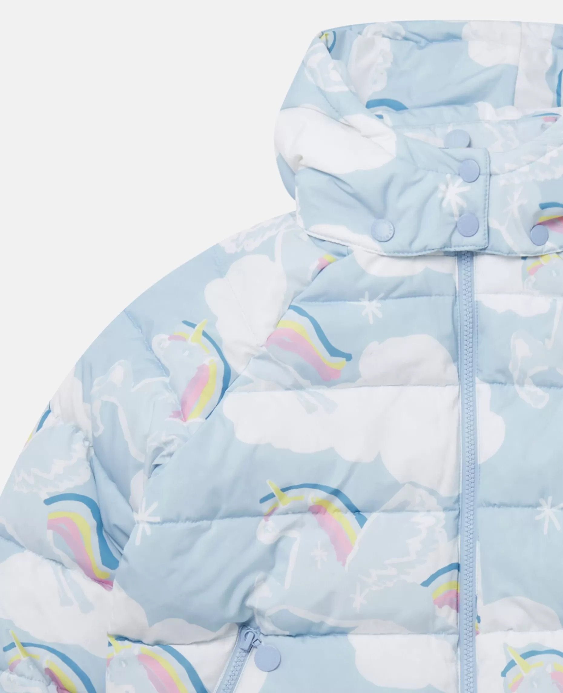 Rainbow Unicorn Cloud Print Puffer Coat^Stella McCartney Clearance