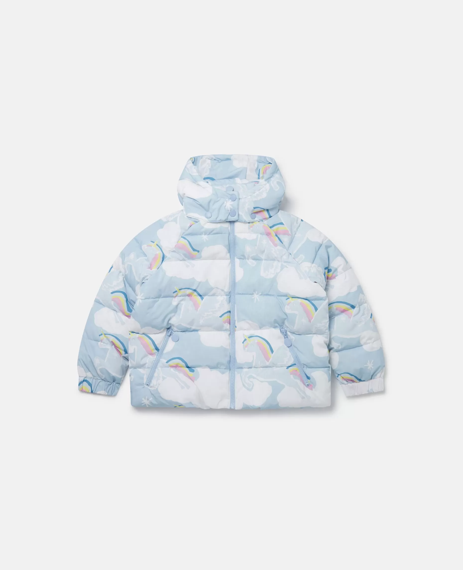 Rainbow Unicorn Cloud Print Puffer Coat^Stella McCartney Clearance