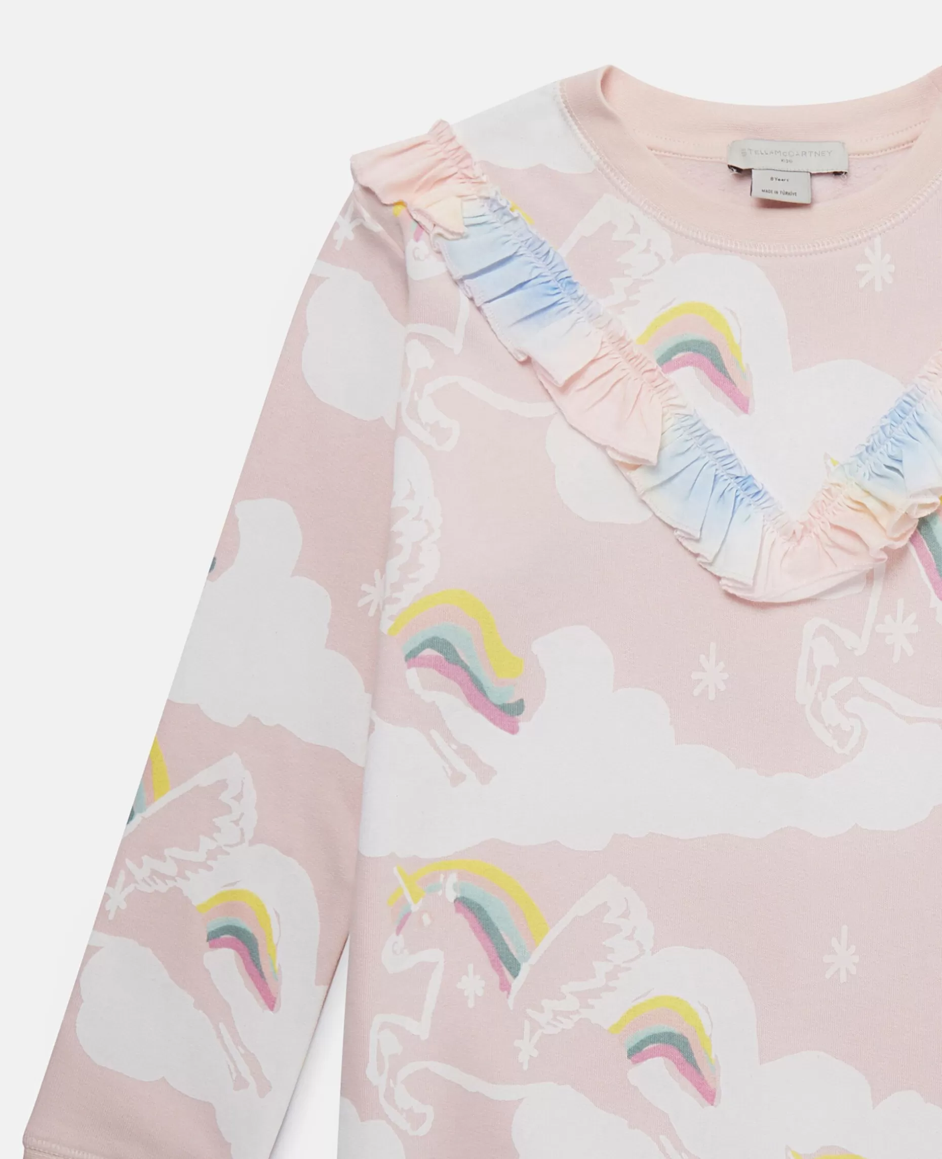 Rainbow Unicorn Cloud Print Sweater Dress^Stella McCartney Fashion