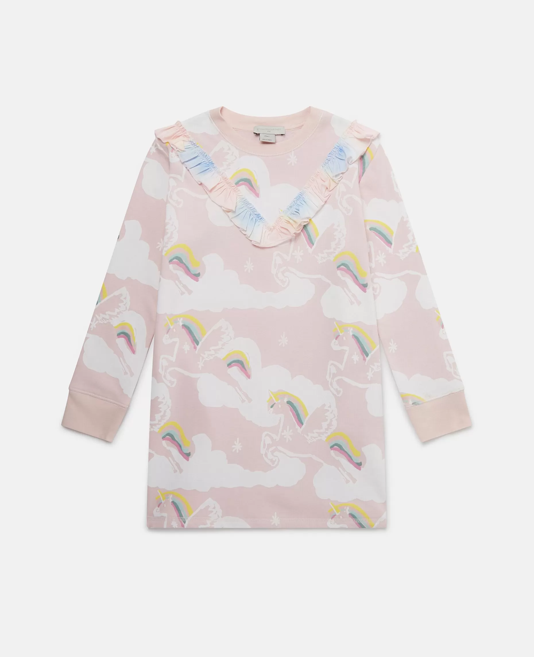 Rainbow Unicorn Cloud Print Sweater Dress^Stella McCartney Fashion