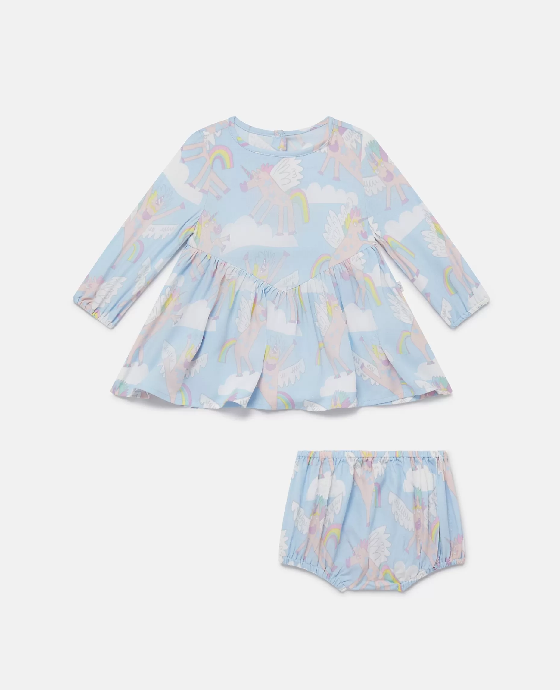 Rainbow Unicorn Print Kjole Og Bloomers Saet^Stella McCartney Outlet