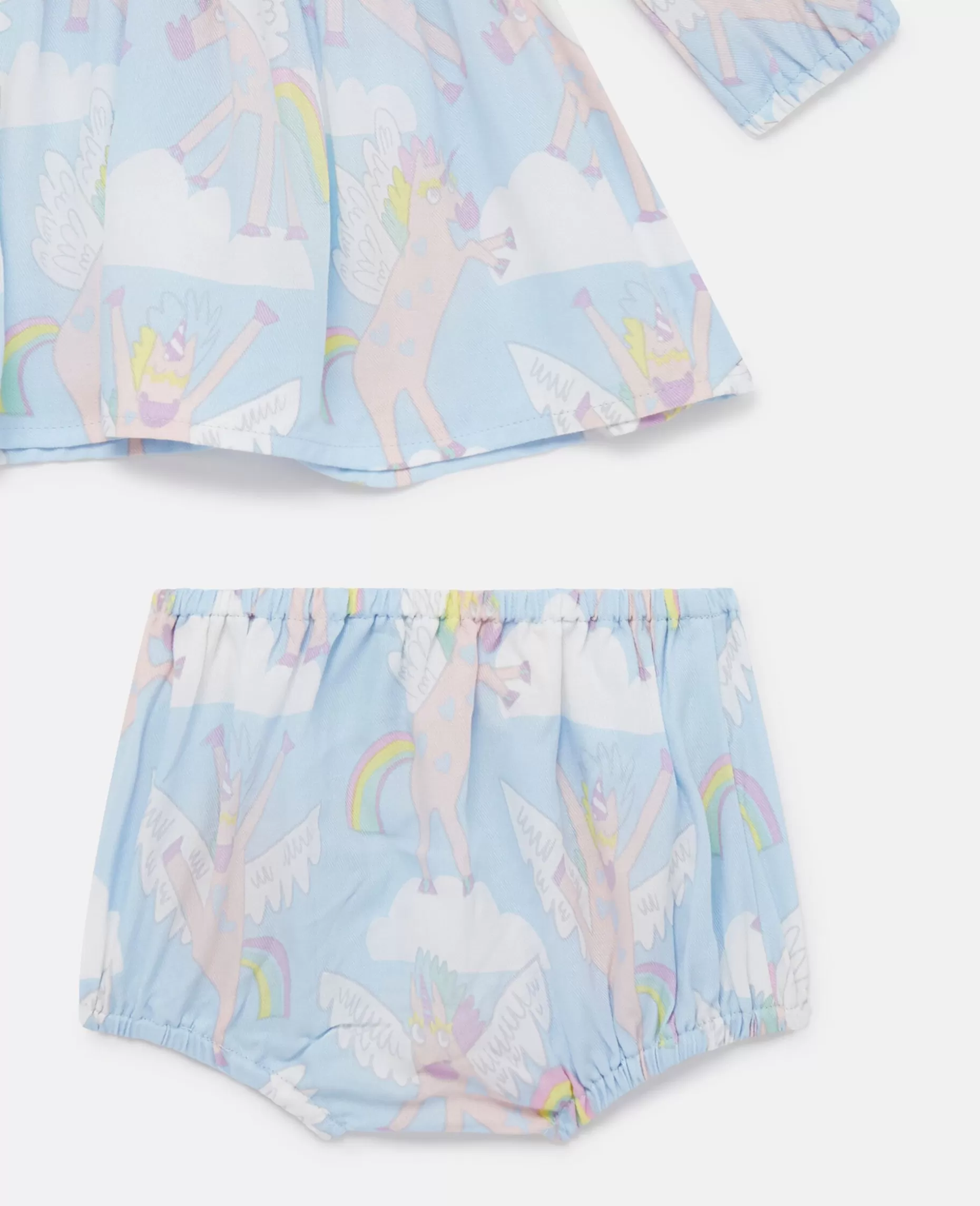Rainbow Unicorn Print Kjole Og Bloomers Saet^Stella McCartney Outlet