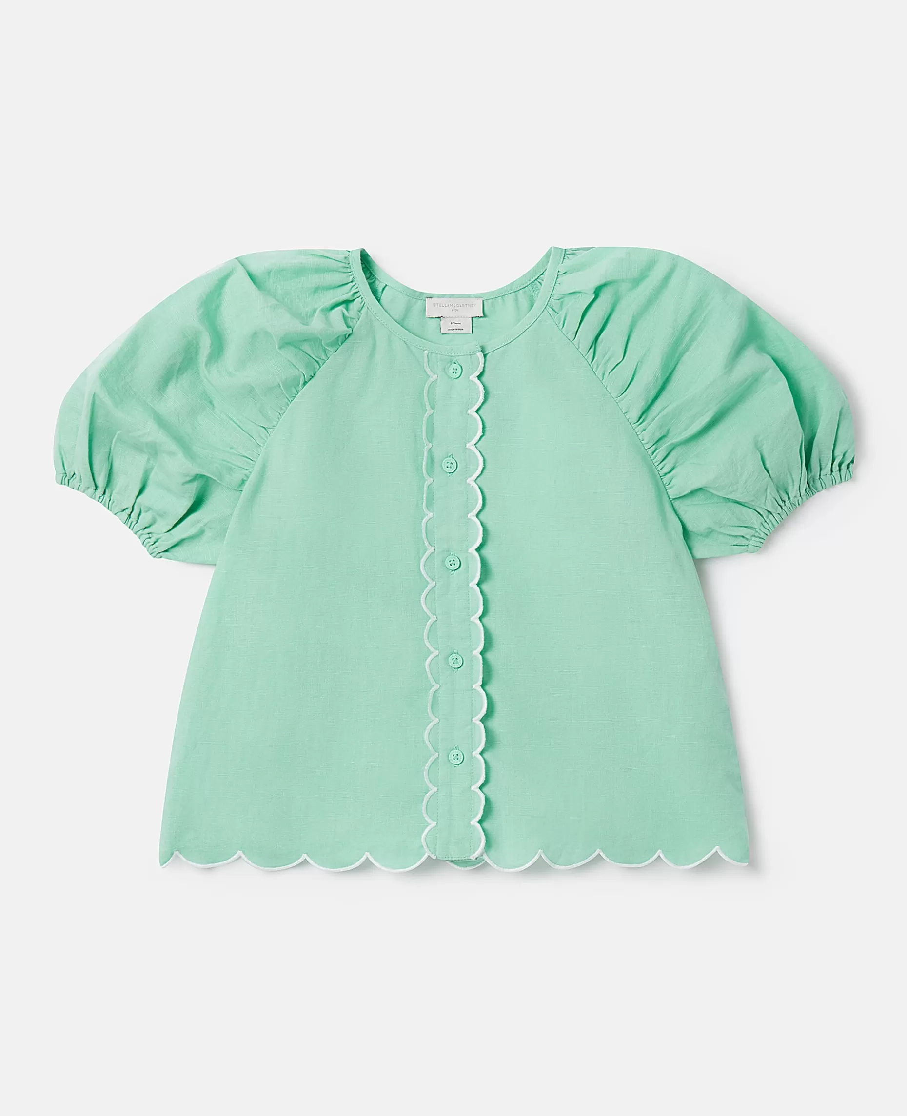 Scalloped Edge Puff Sleeve Shirt^Stella McCartney Best Sale