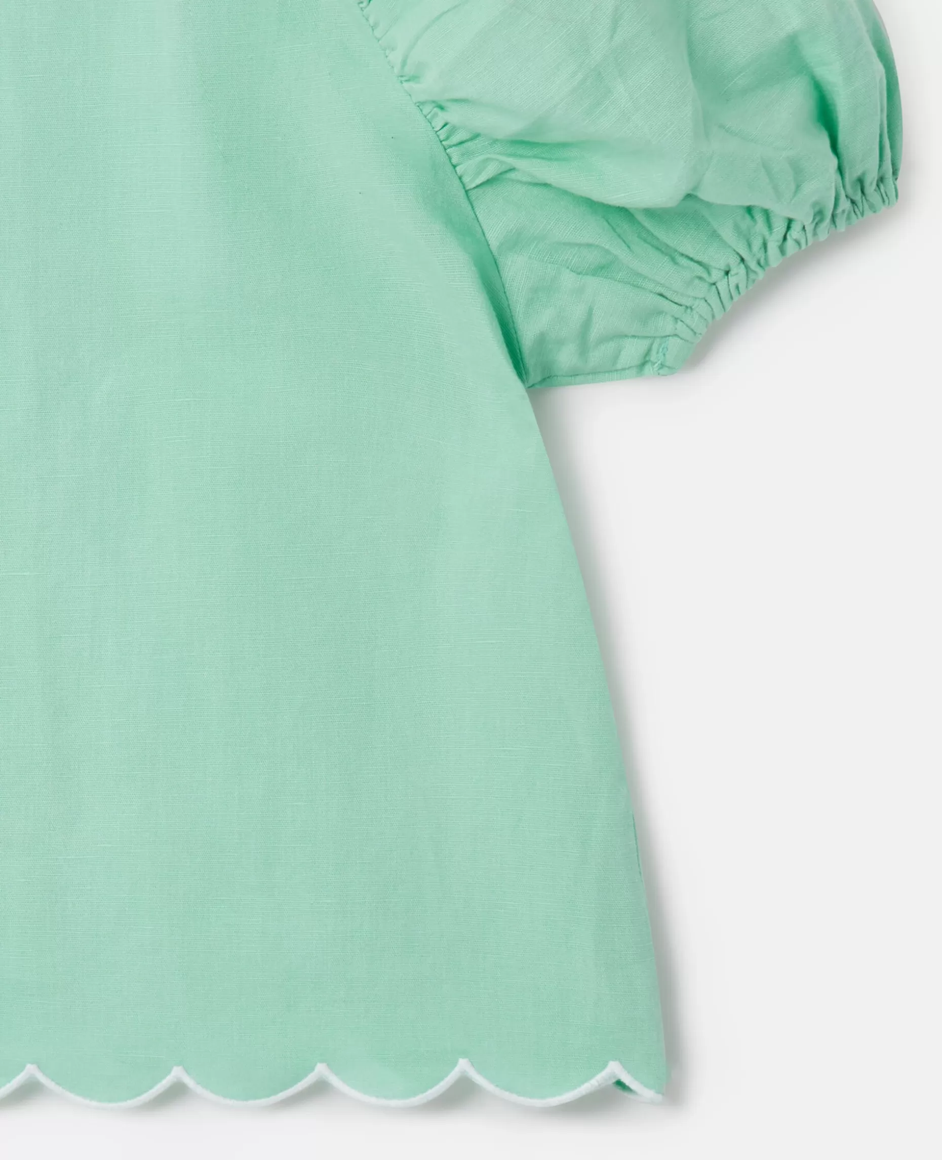 Scalloped Edge Puff Sleeve Shirt^Stella McCartney Best Sale