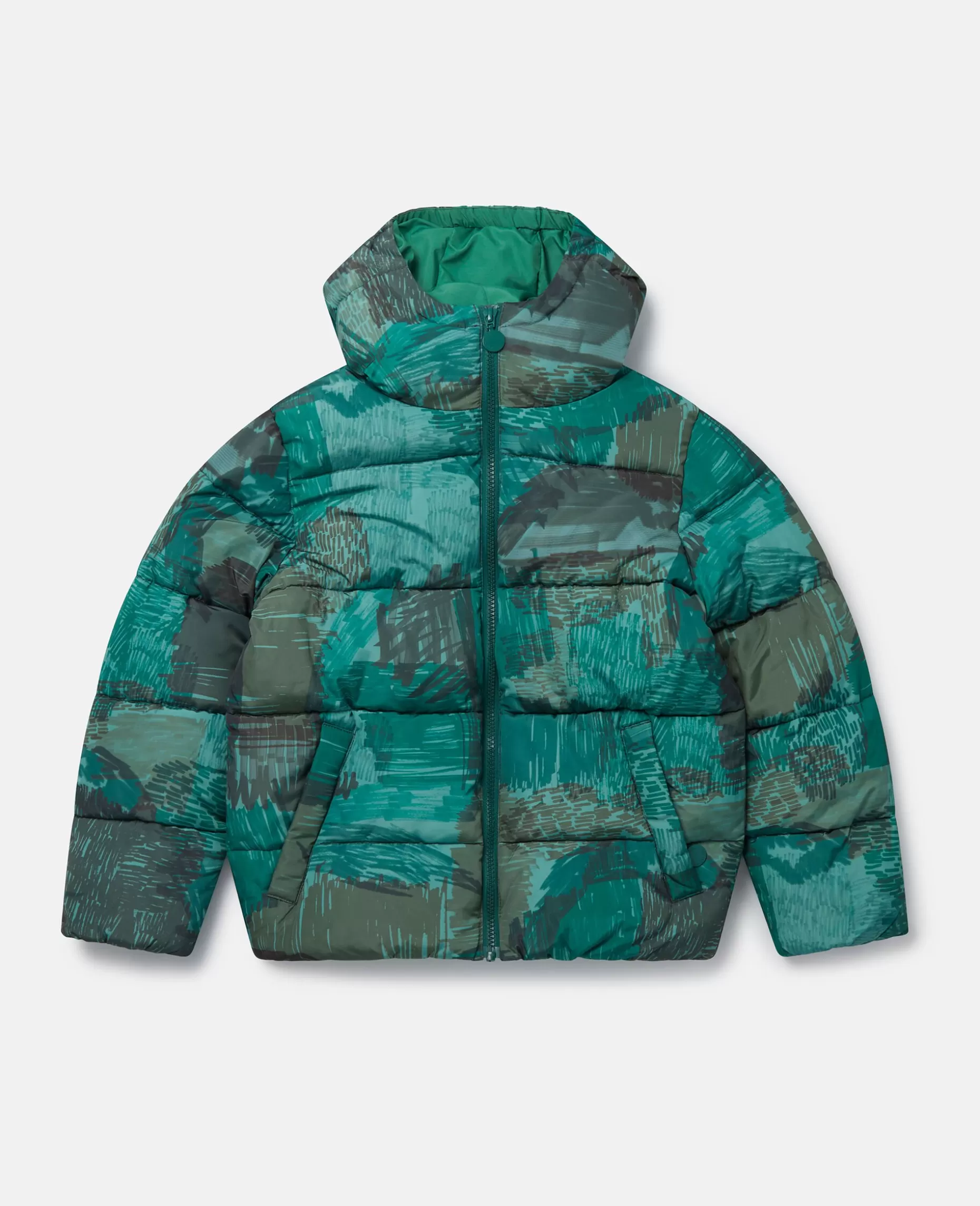 Scribble Print Hooded Puffer Coat^Stella McCartney Best
